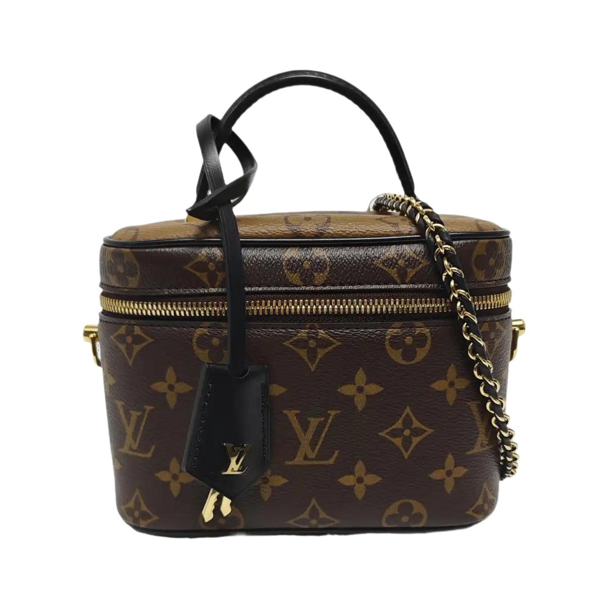 Vanity leather handbag