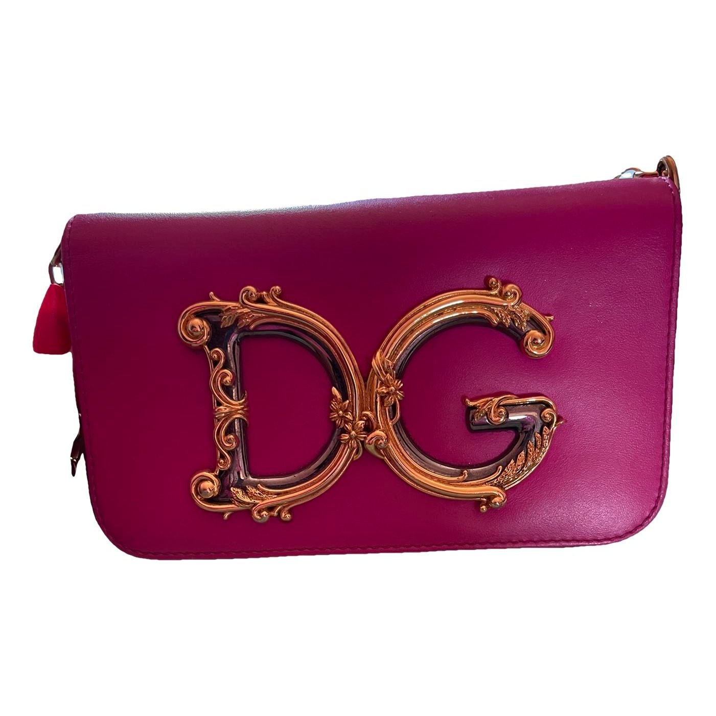 DG Girls leather crossbody bag