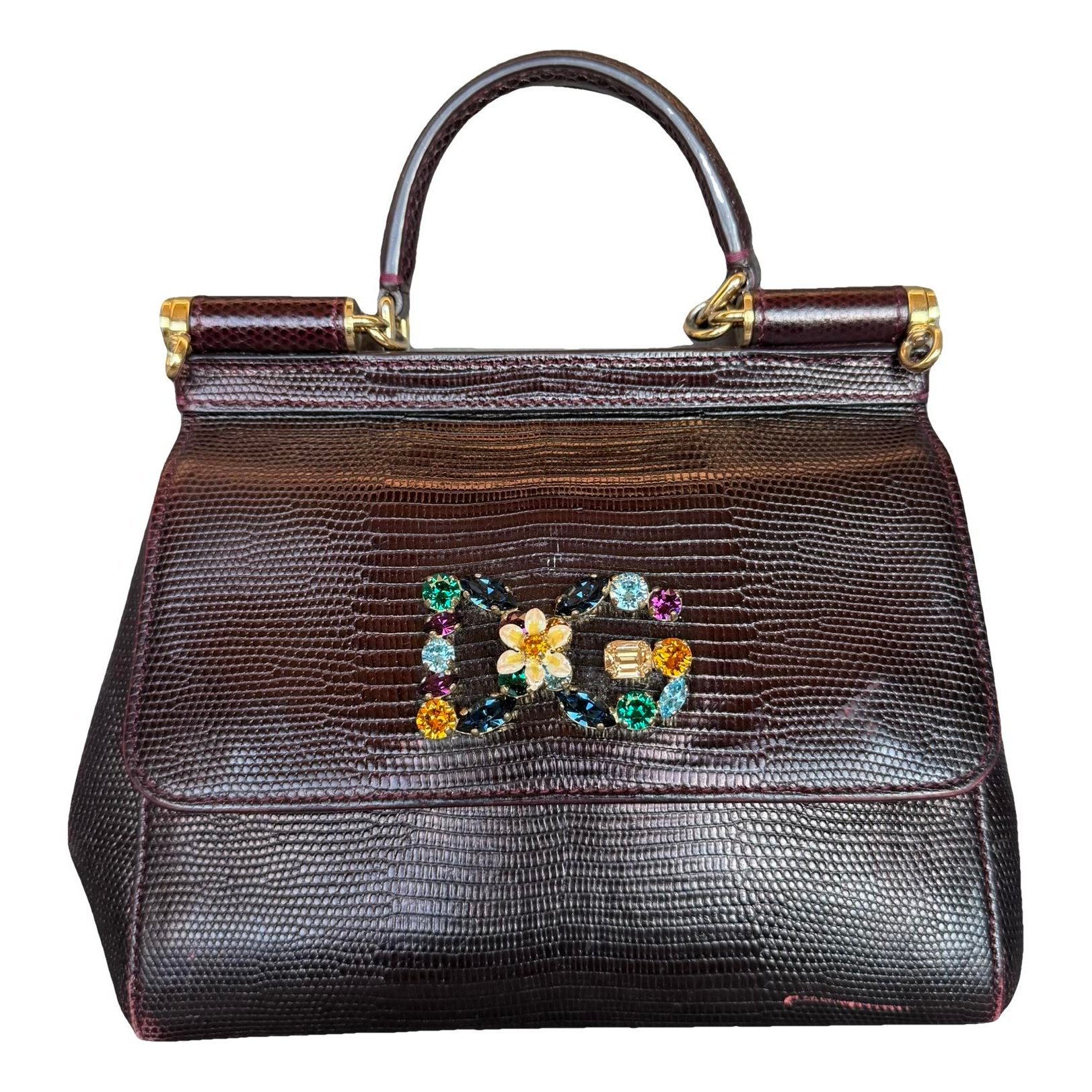Dolce & Gabbana Sicily leather handbag