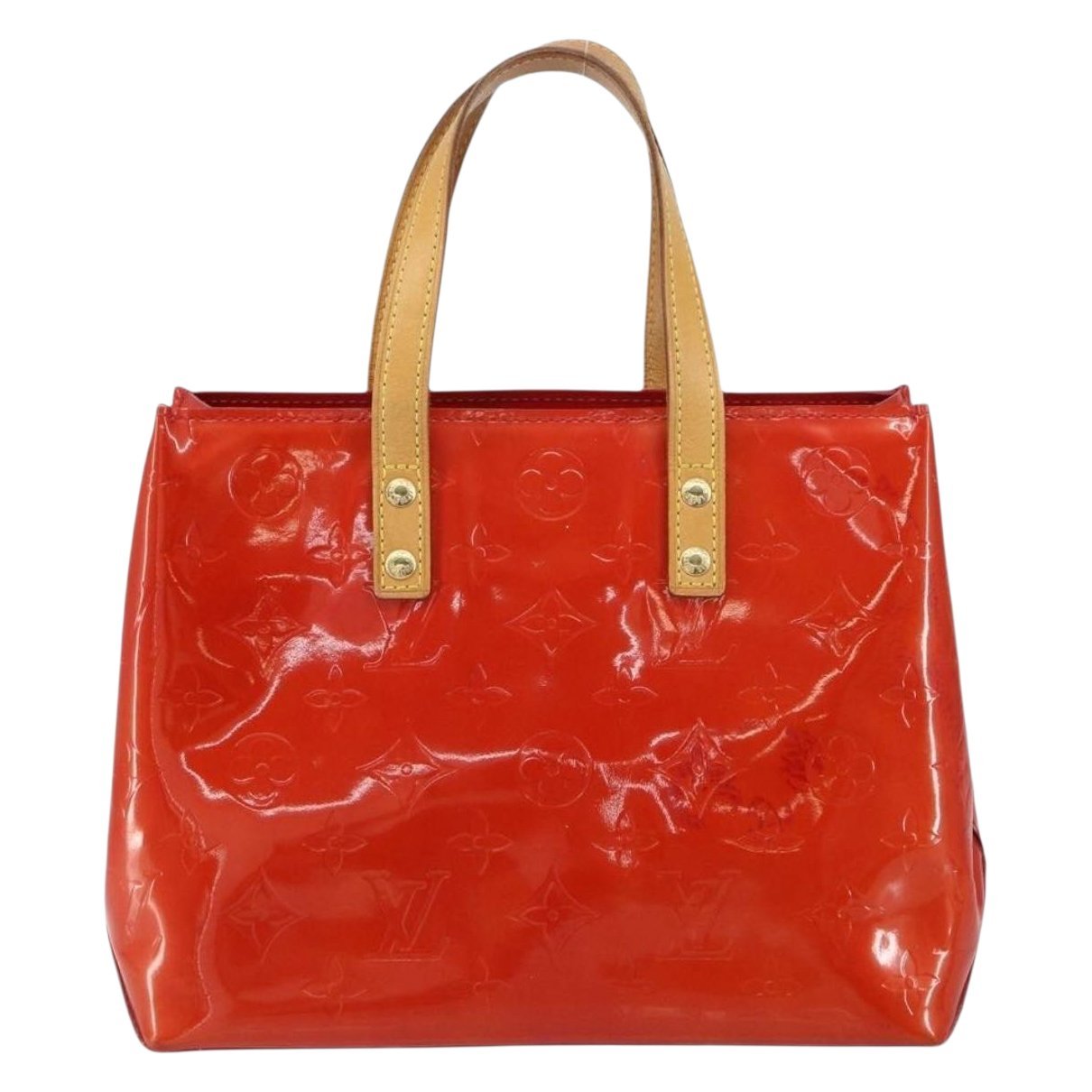Reade patent leather handbag