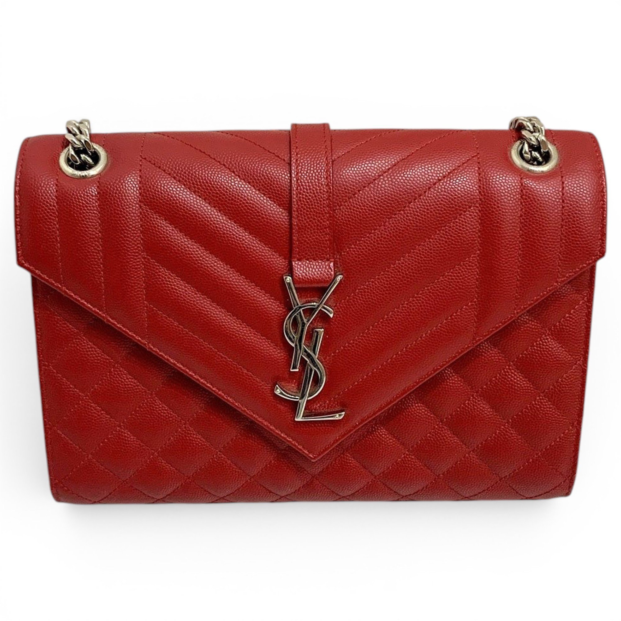Envelope leather handbag