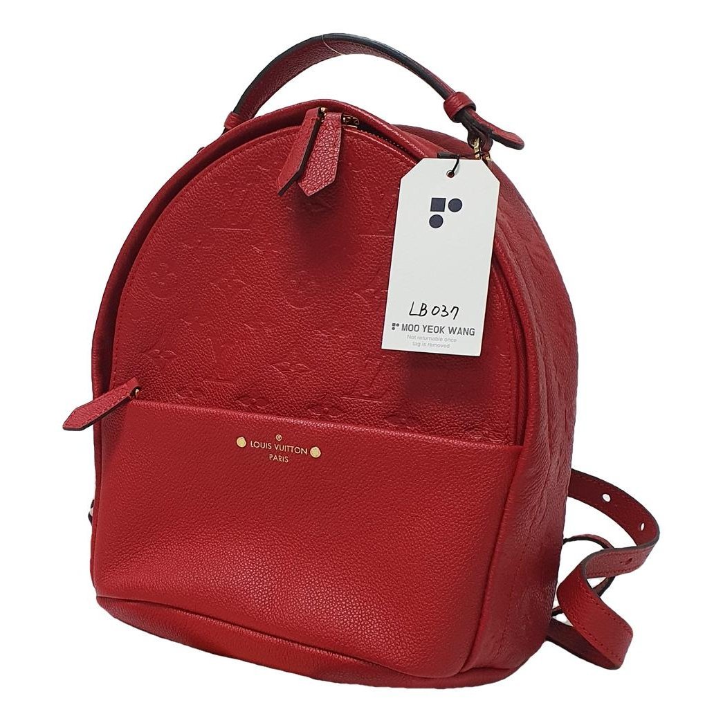 Leather backpack