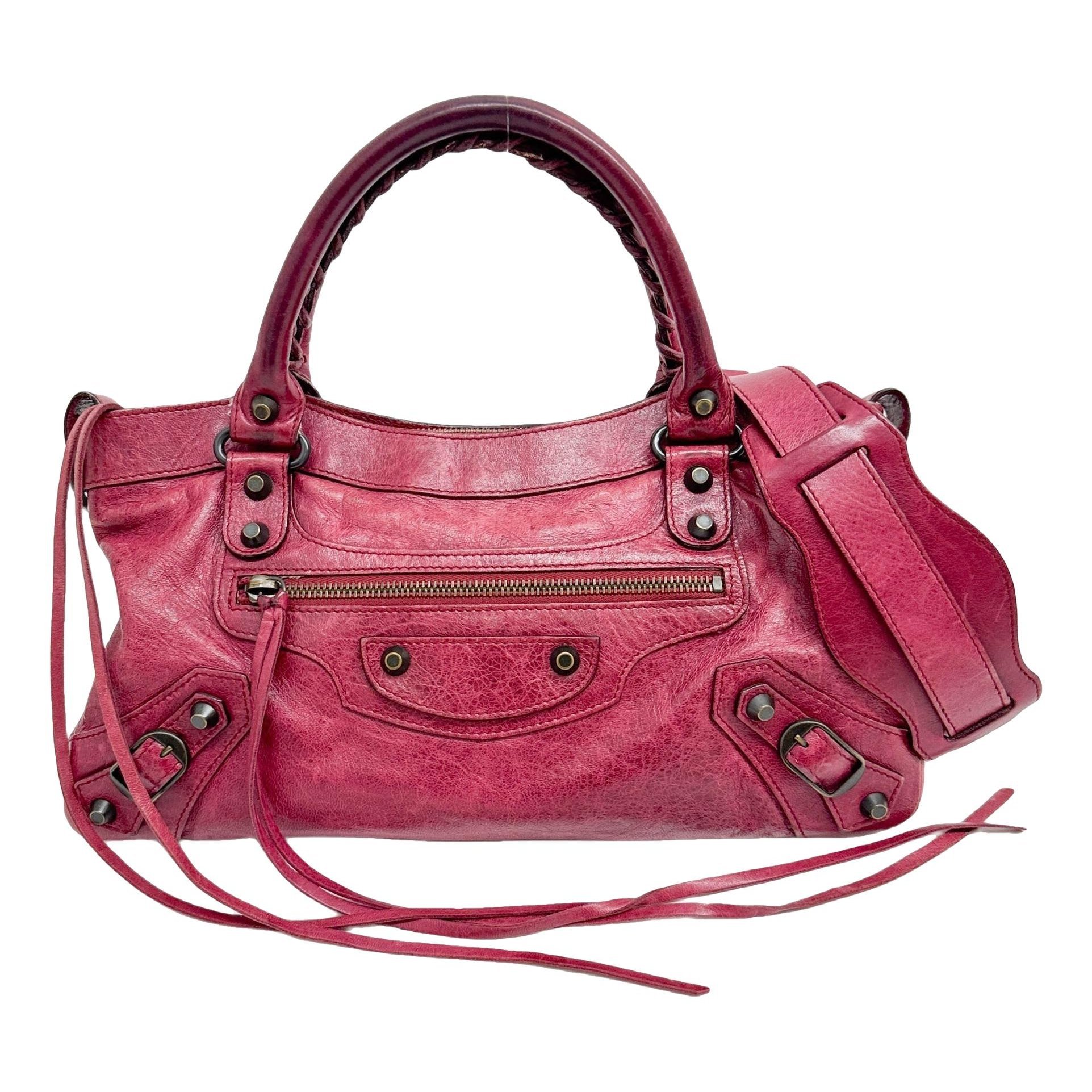 First leather handbag