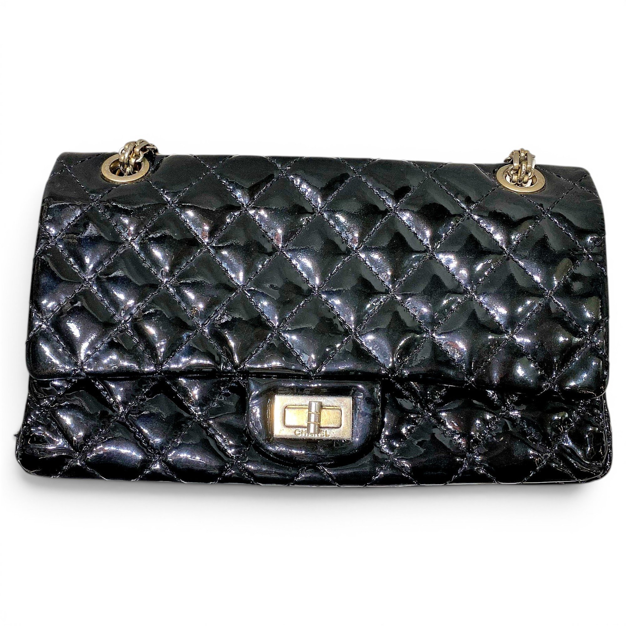 2.55 patent leather handbag
