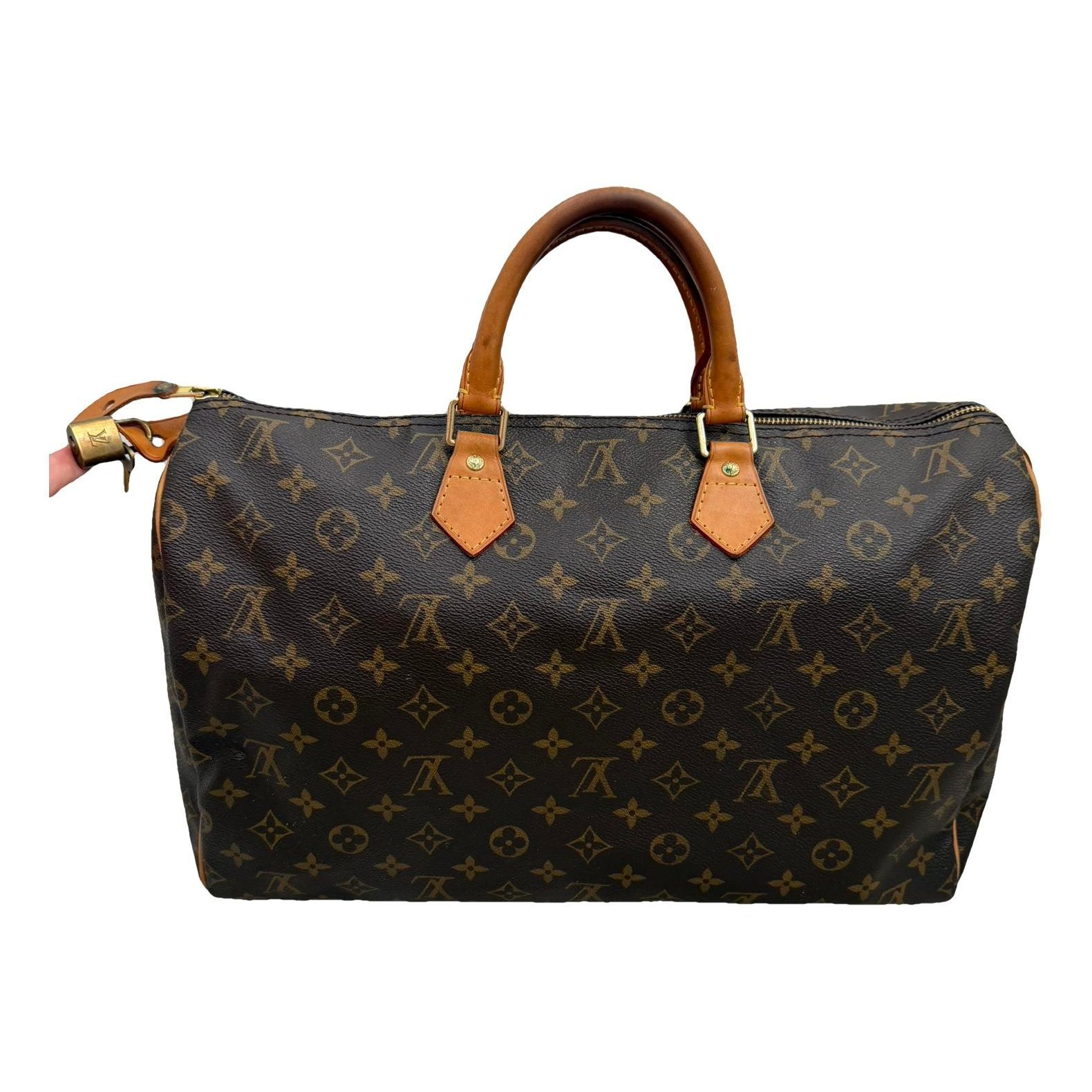 Speedy leather handbag