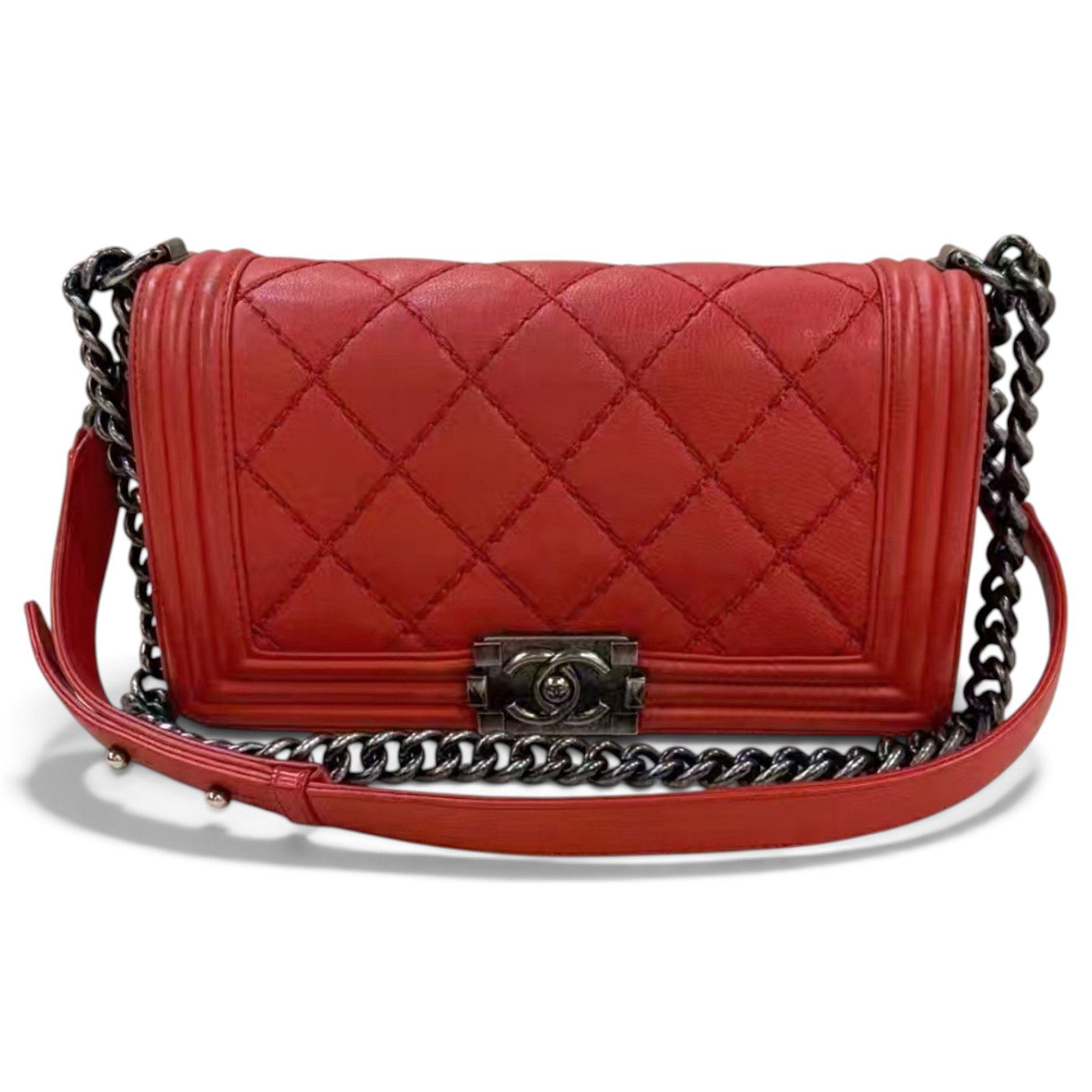 Boy leather crossbody bag