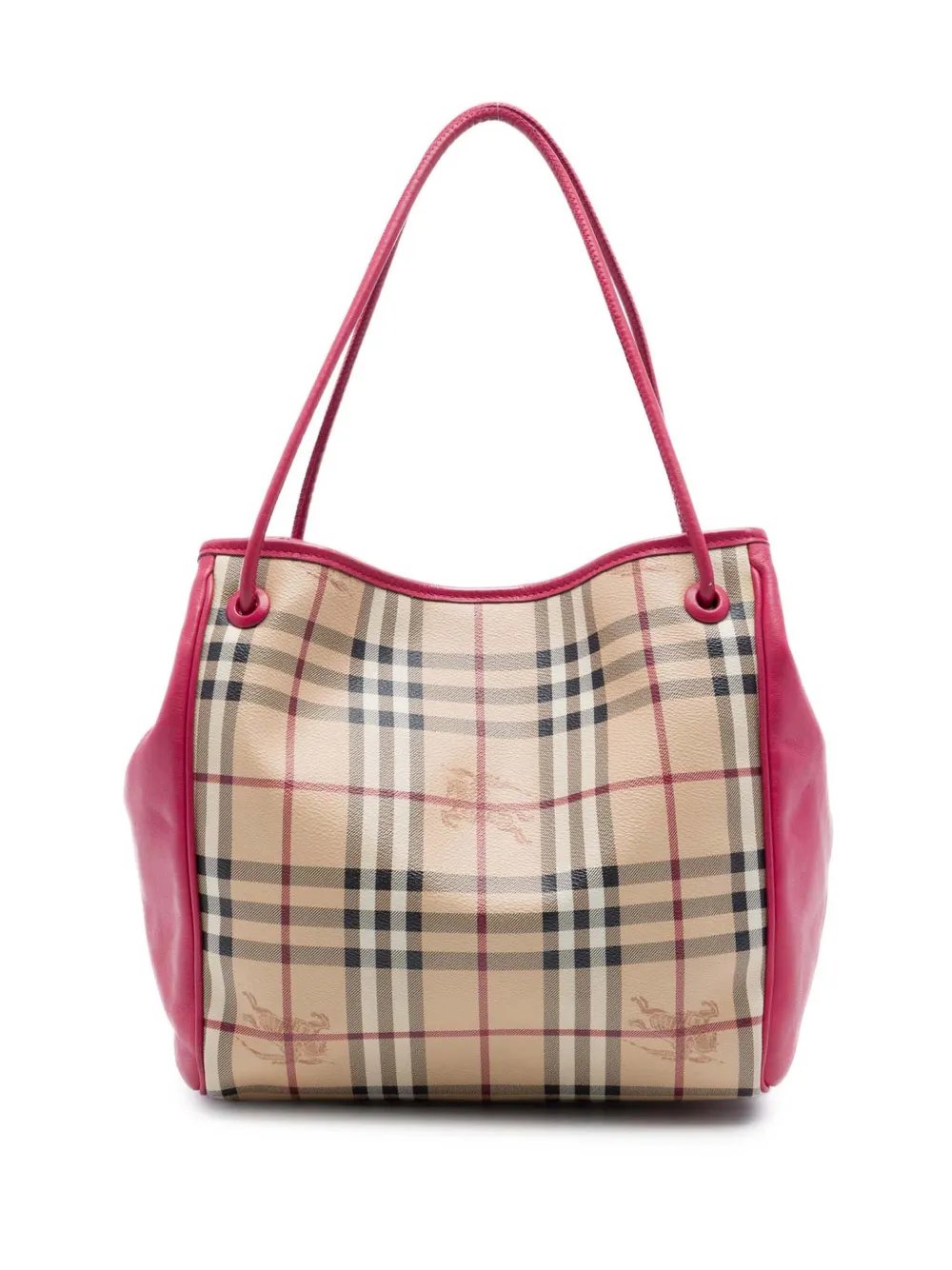 2000-2017 Small Haymarket Check Coated Canvas and Calfskin Canterbury tote bag
