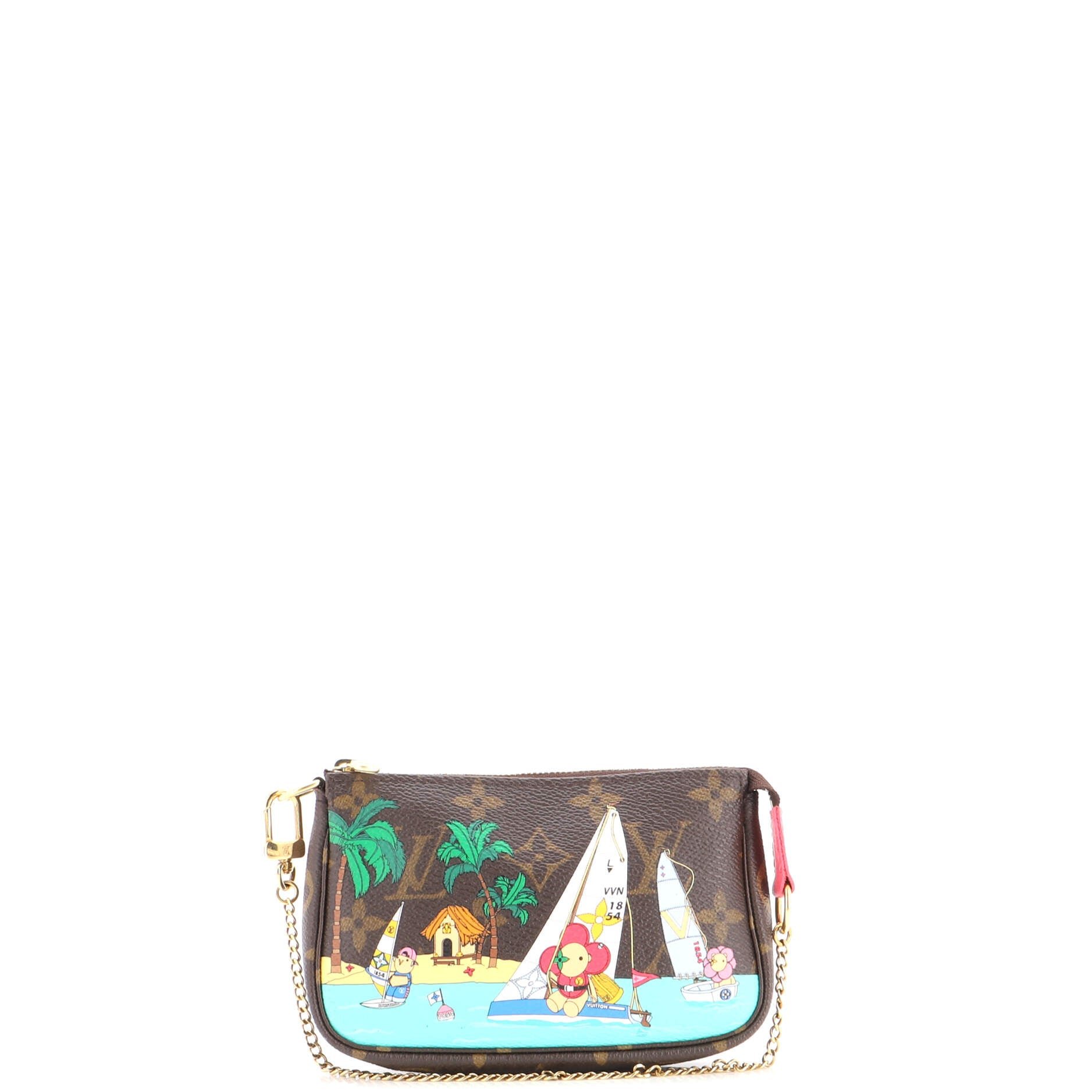 Pochette Accessoires Limited Edition Vivienne Xmas Monogram Canvas Mini
