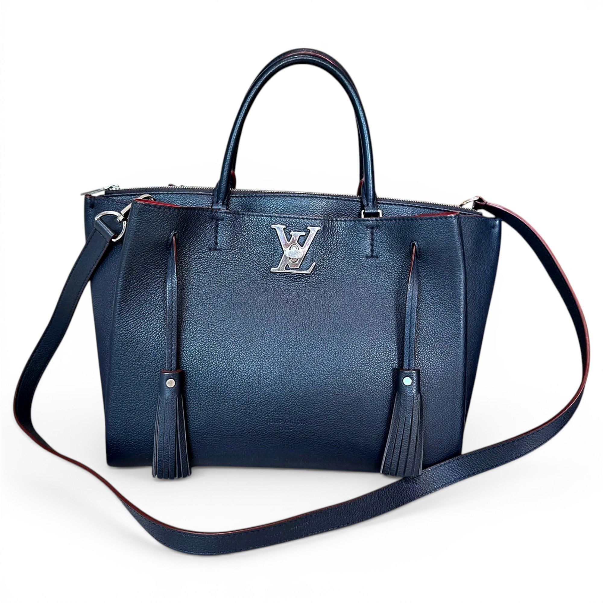 Lockmeto leather handbag