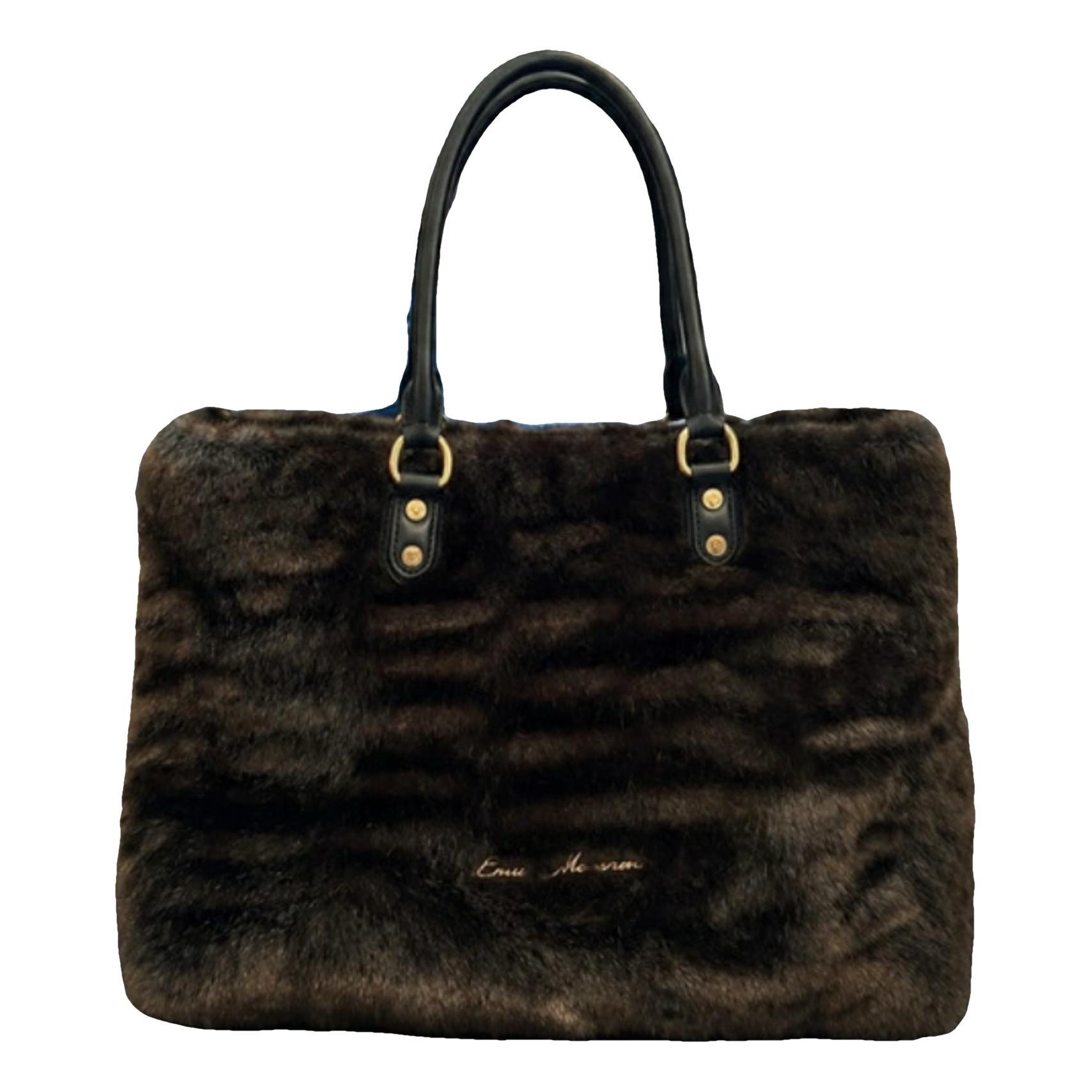 Faux fur handbag
