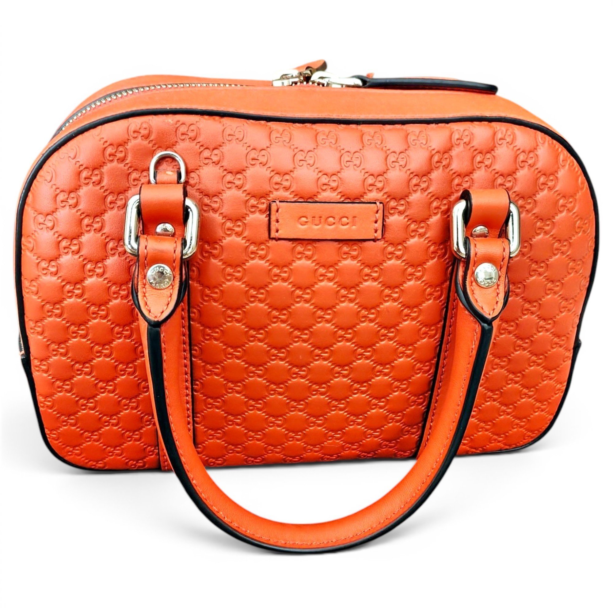 Boston leather handbag