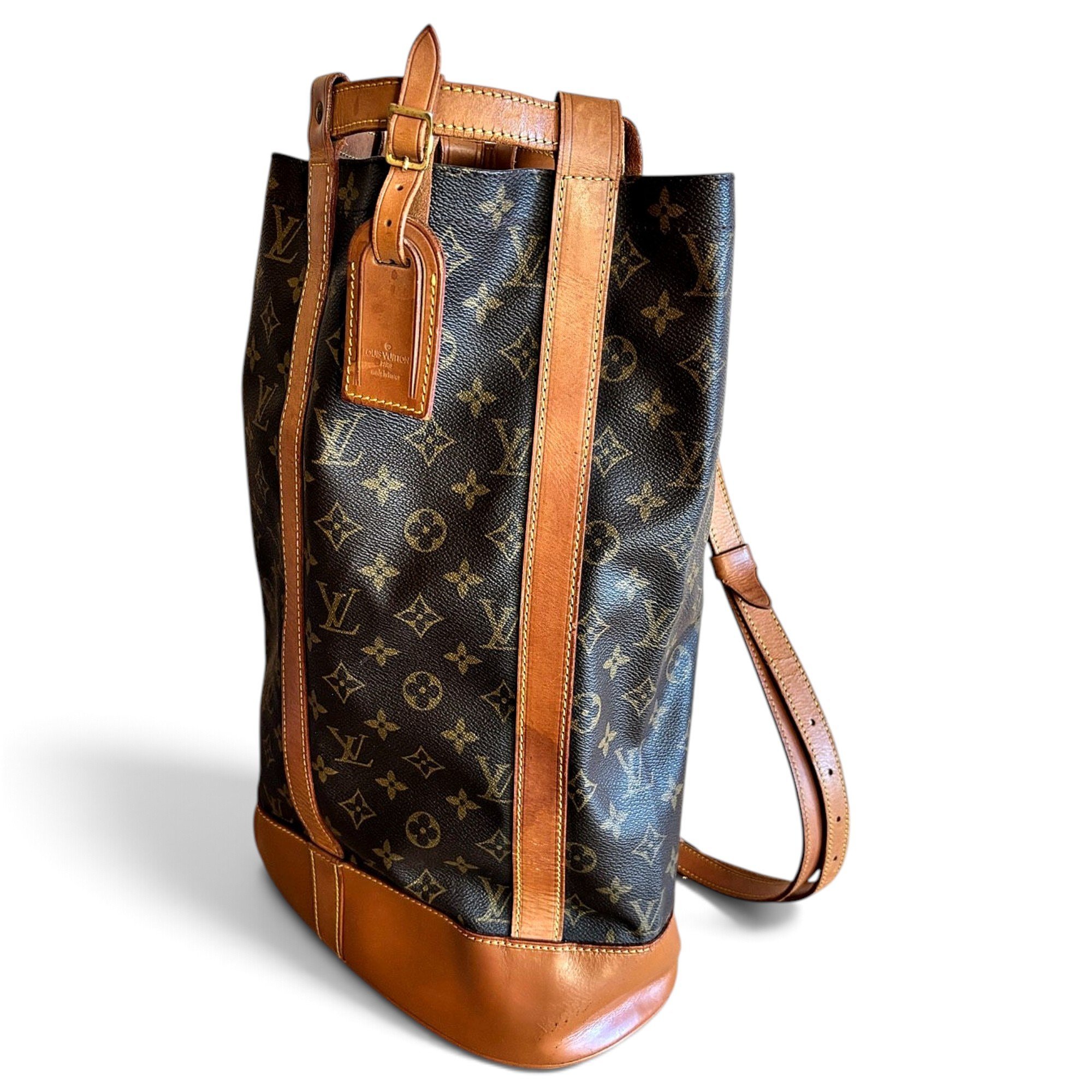 Randonnée leather backpack