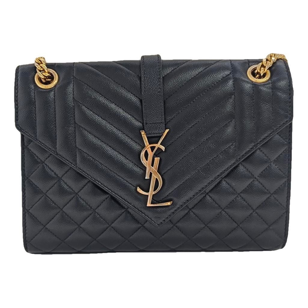 Envelope leather handbag