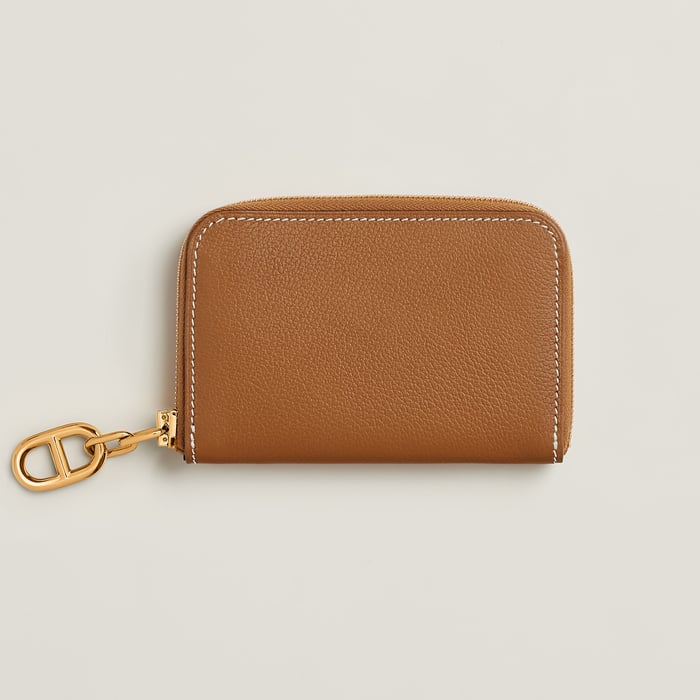 Gold Zipengo Chaine d'Ancre Compact Card Holder
