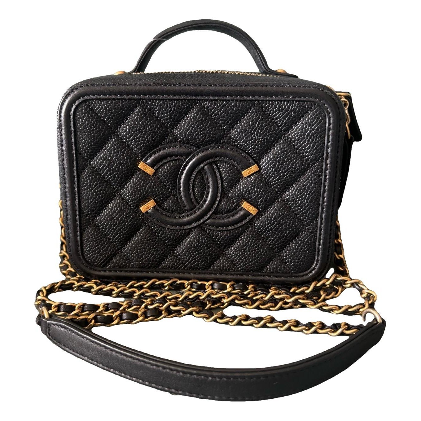 Vanity leather crossbody bag