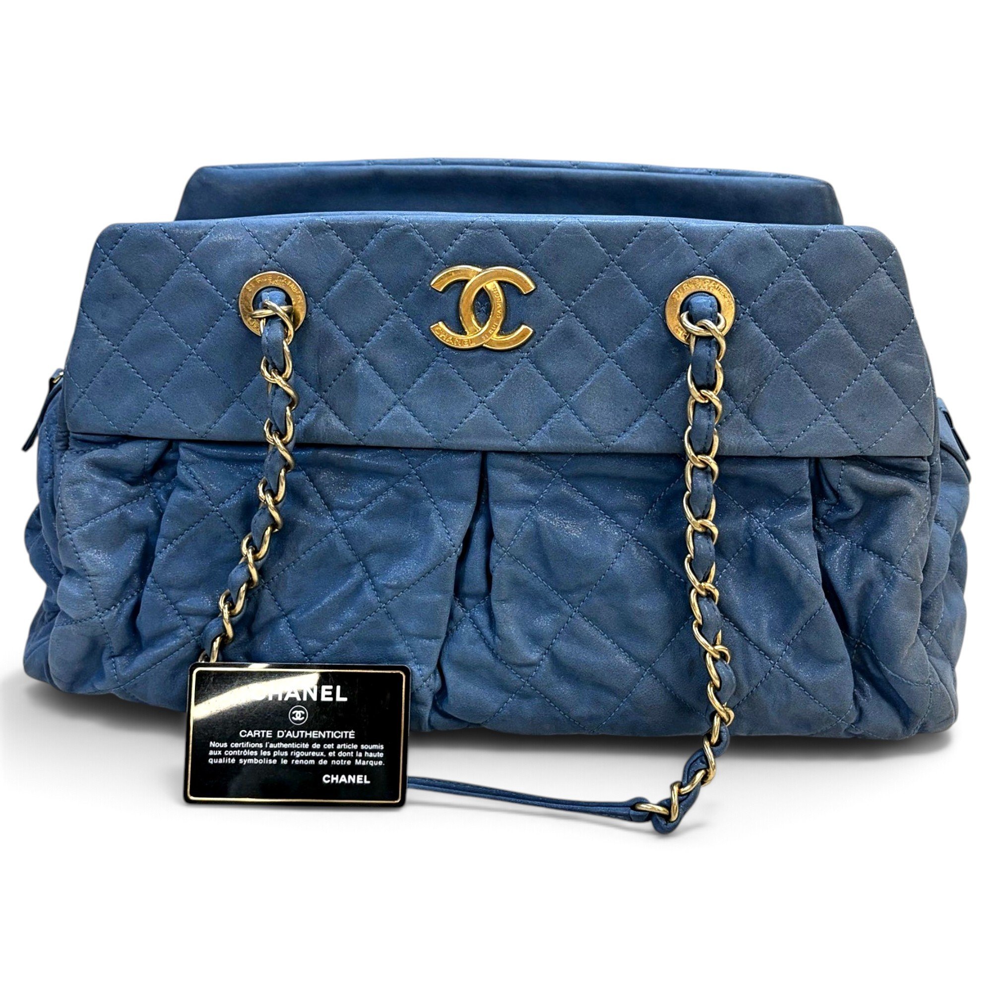 Coco Luxe leather handbag