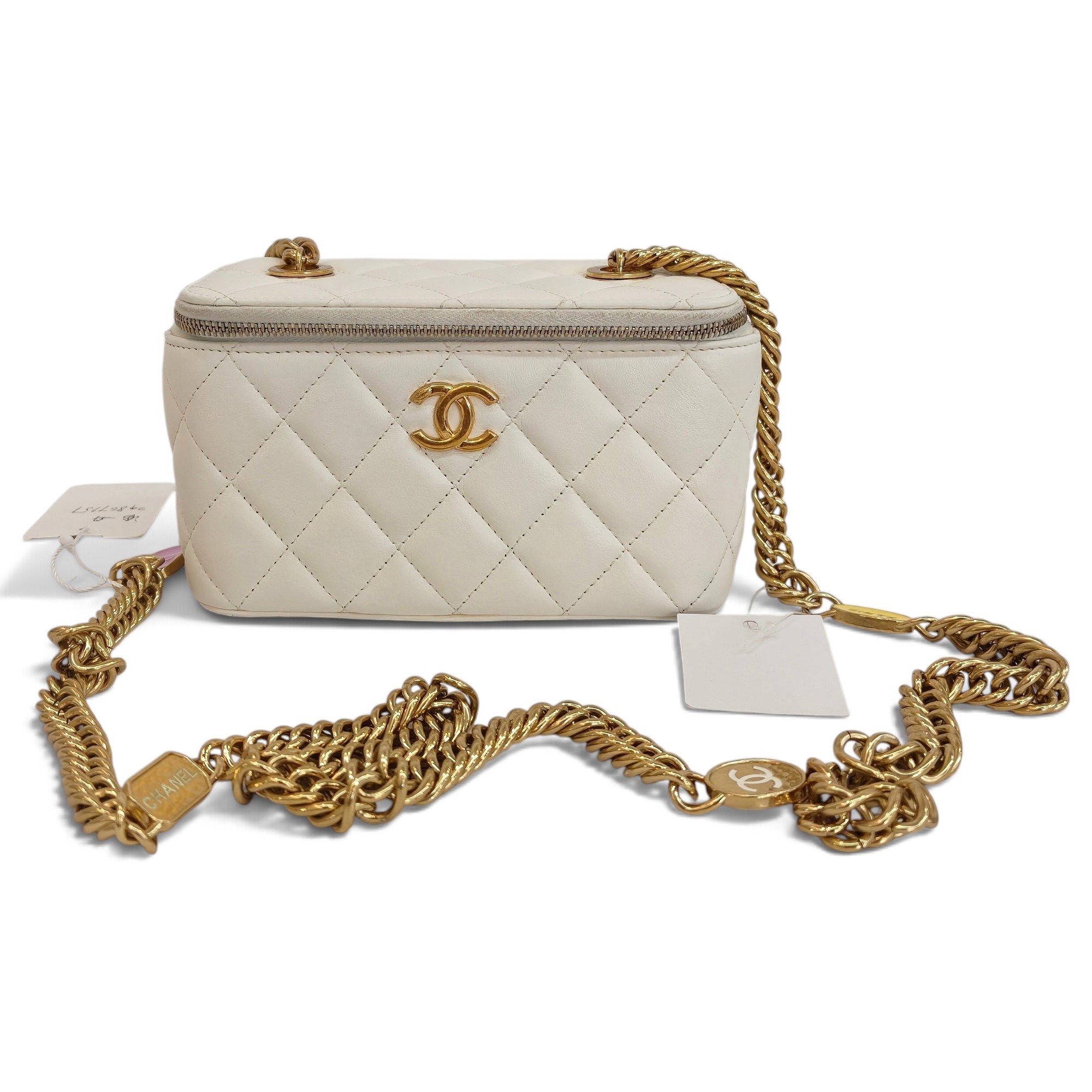 Trendy CC Vanity leather crossbody bag