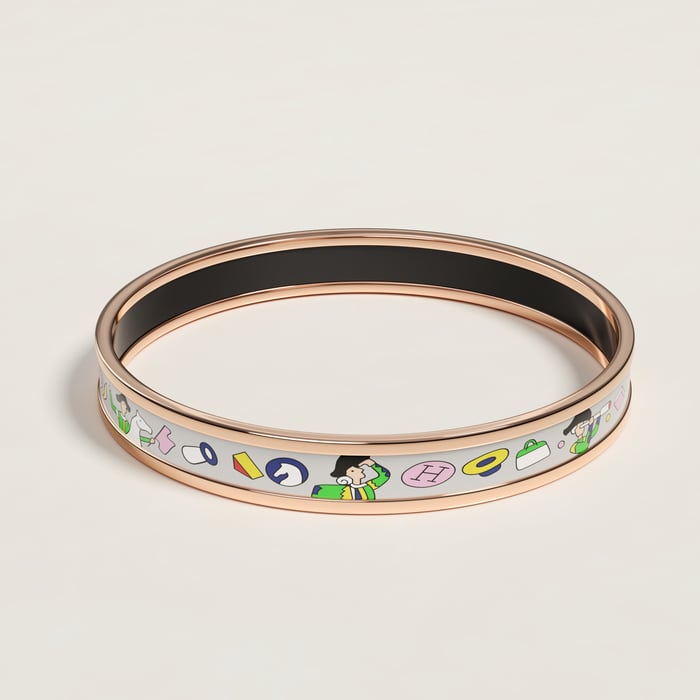 Gris l'Epopee d'Hermès Bangle