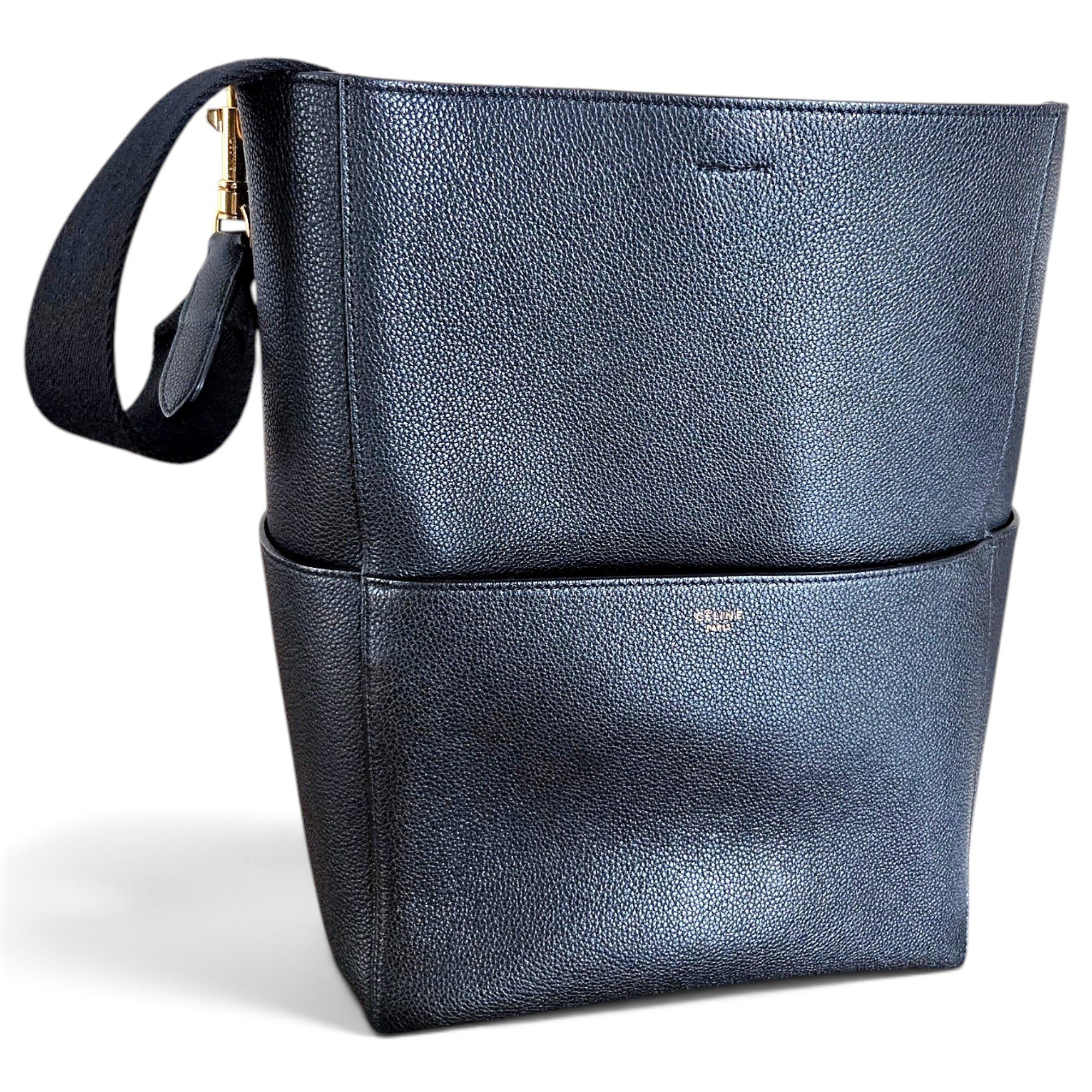 Seau Sangle leather handbag
