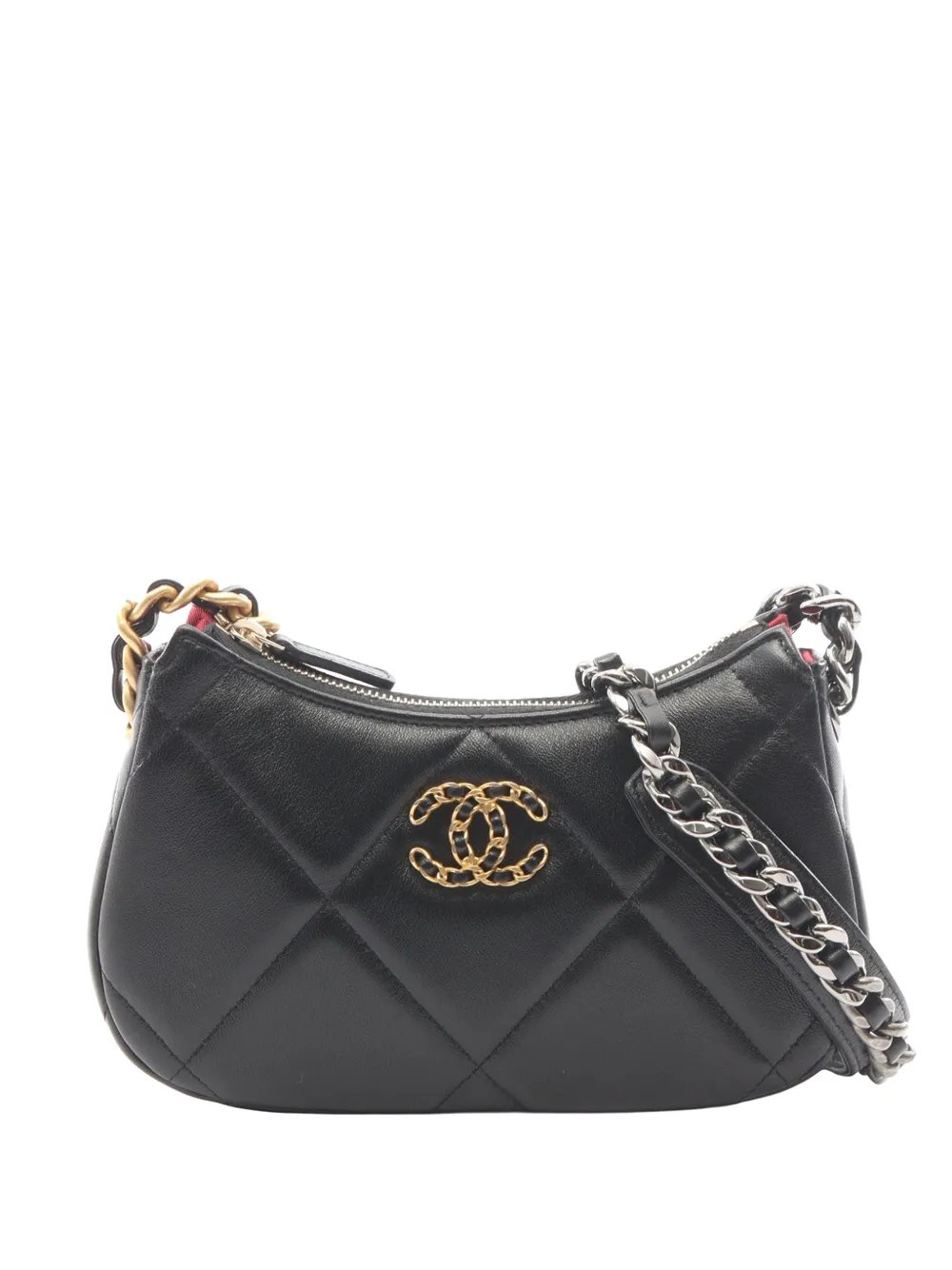 2021-2026 Small Lambskin 19 Chain Hobo crossbody bag