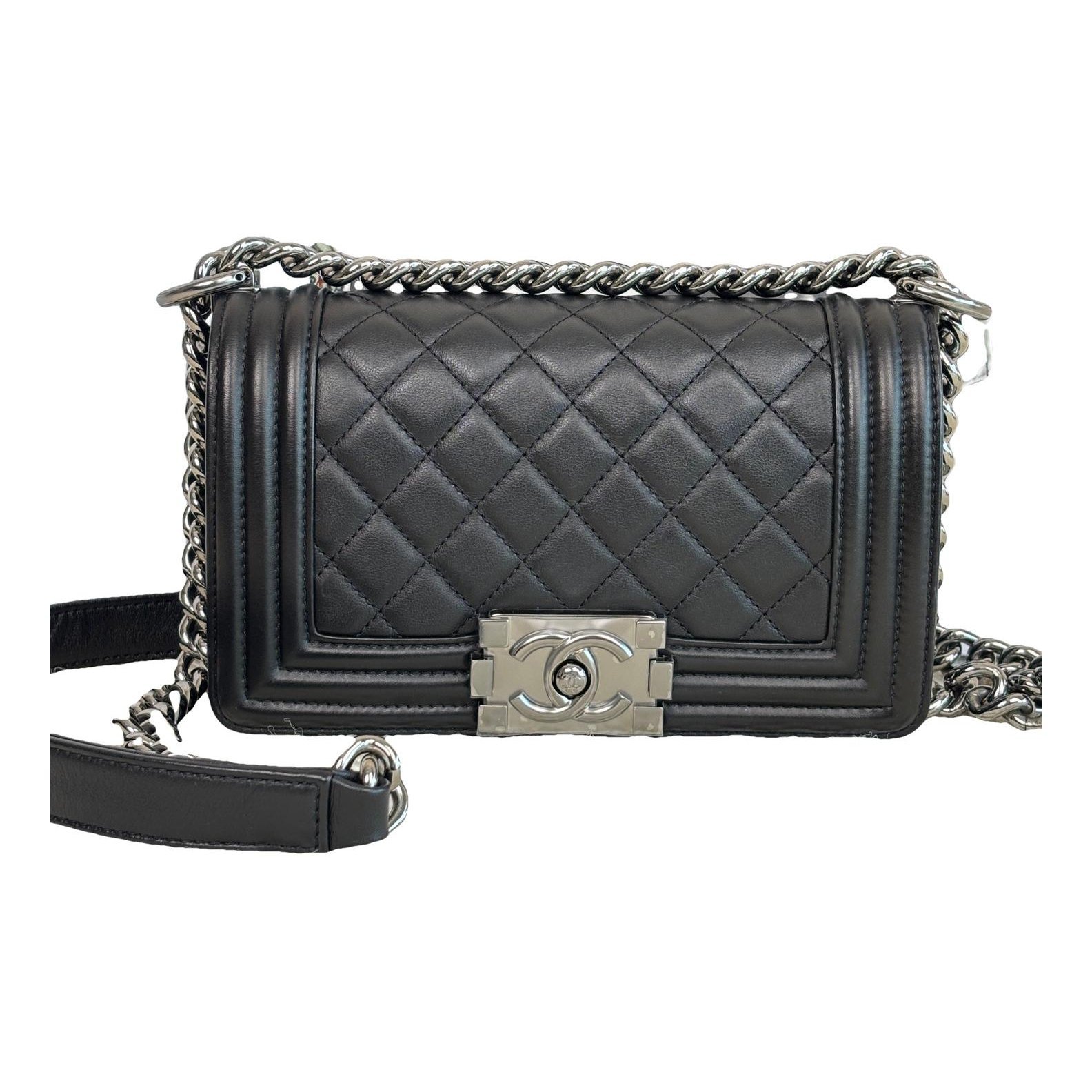 Boy leather crossbody bag
