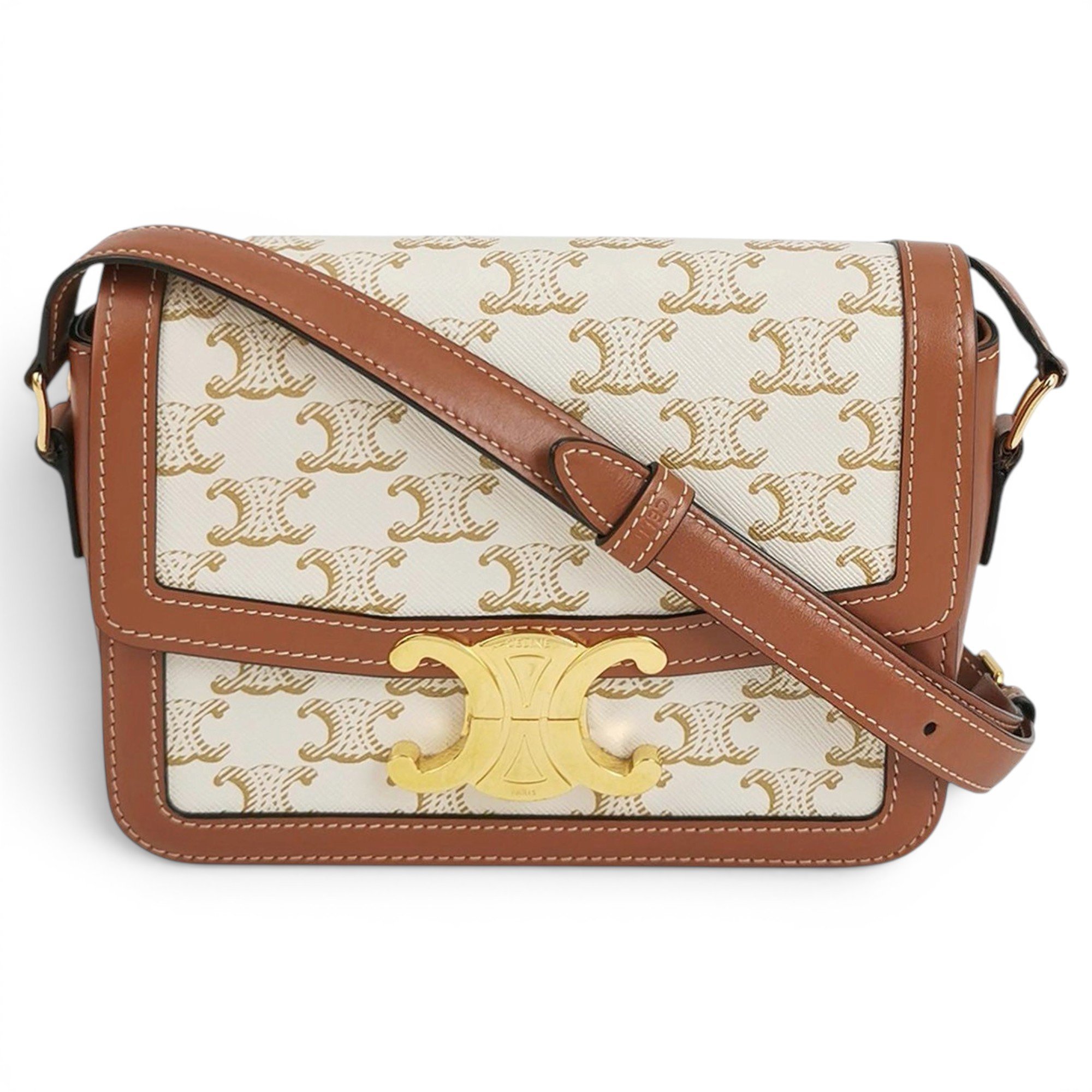 Triomphe leather handbag