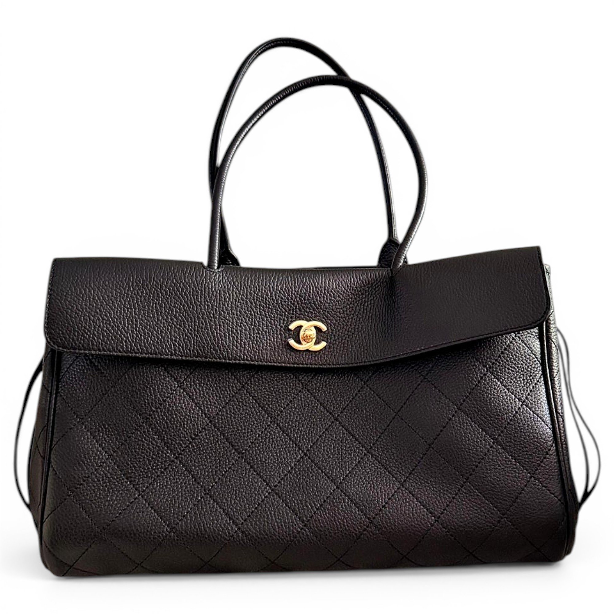Grand shopping leather tote