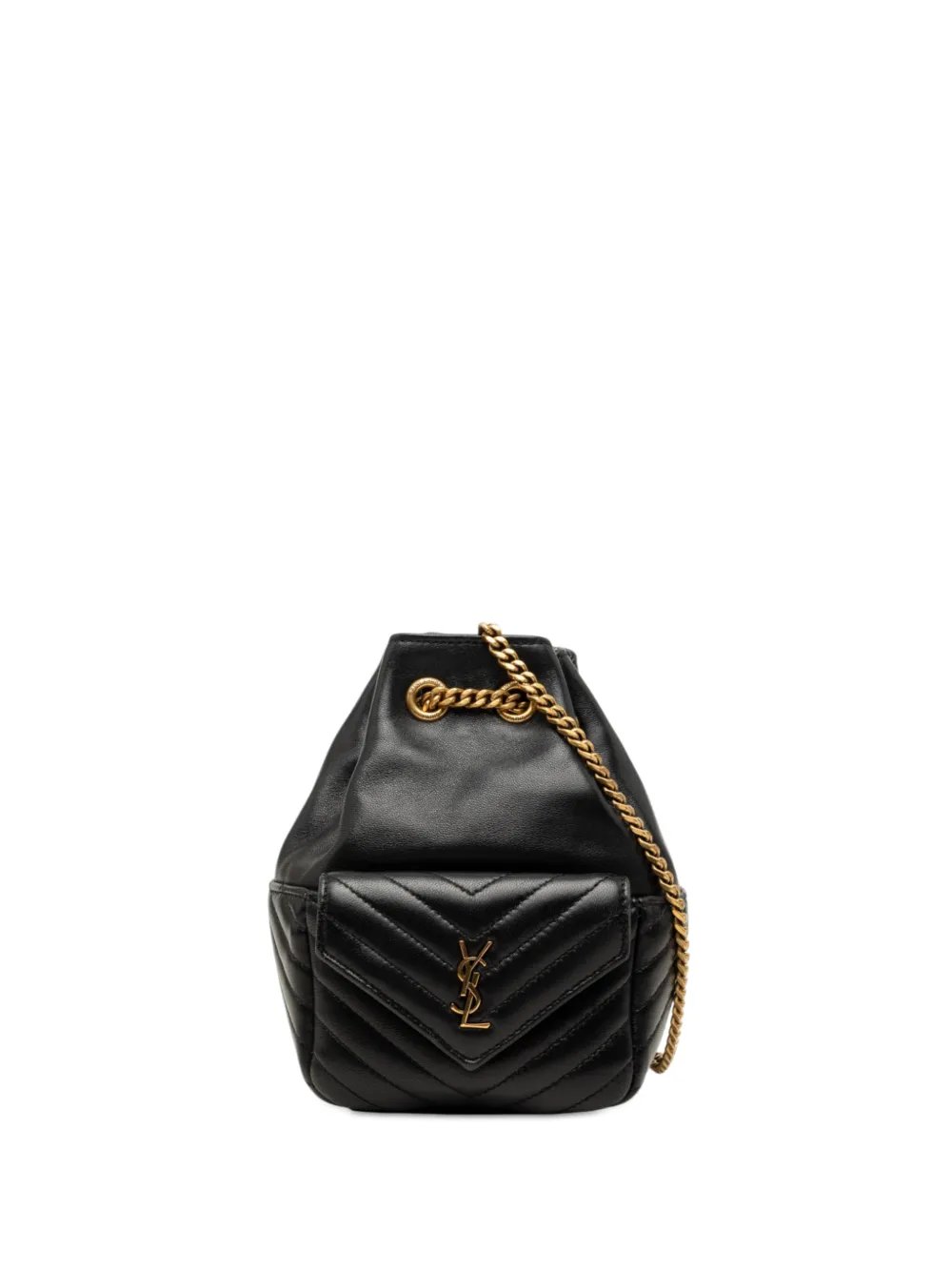 2023 Mini Chevron Lambskin Joe bucket bag