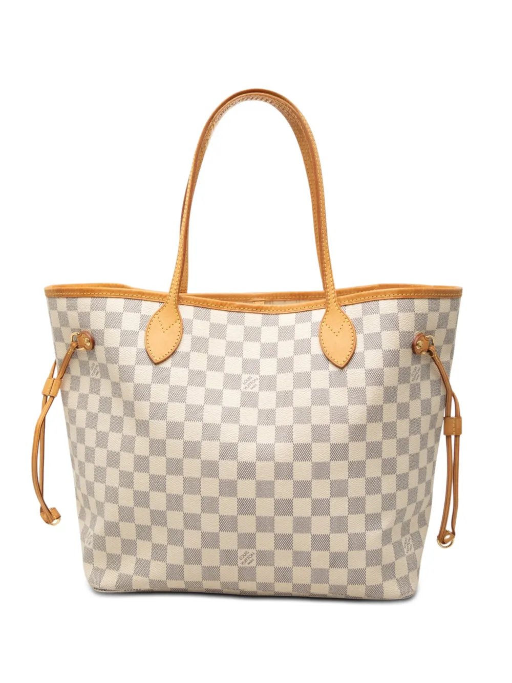 2010 Damier Azur Neverfull MM tote bag