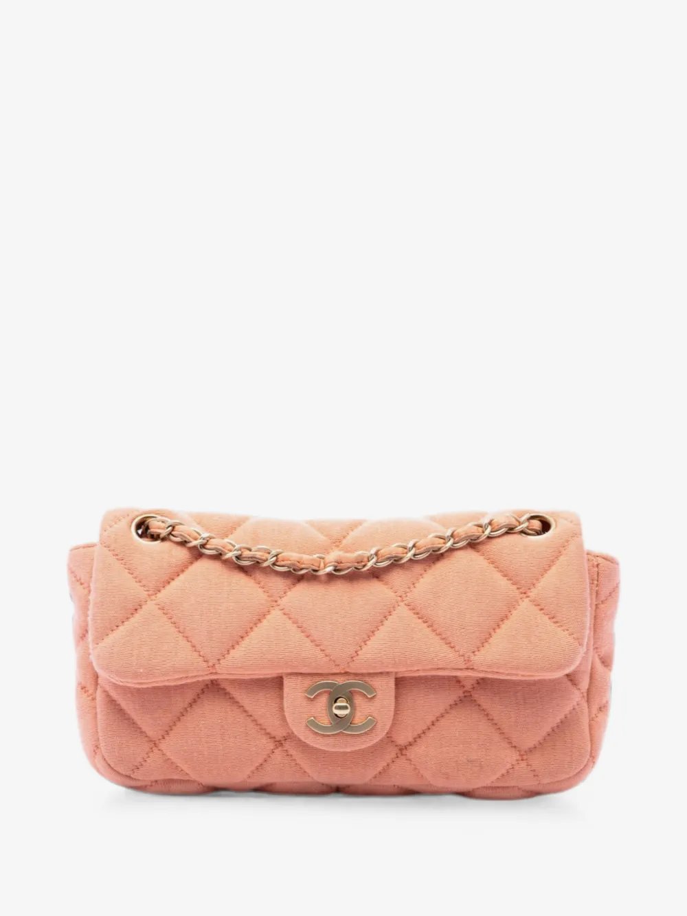 2006-2008 CC Quilted Jersey East West Flap shoulder bag