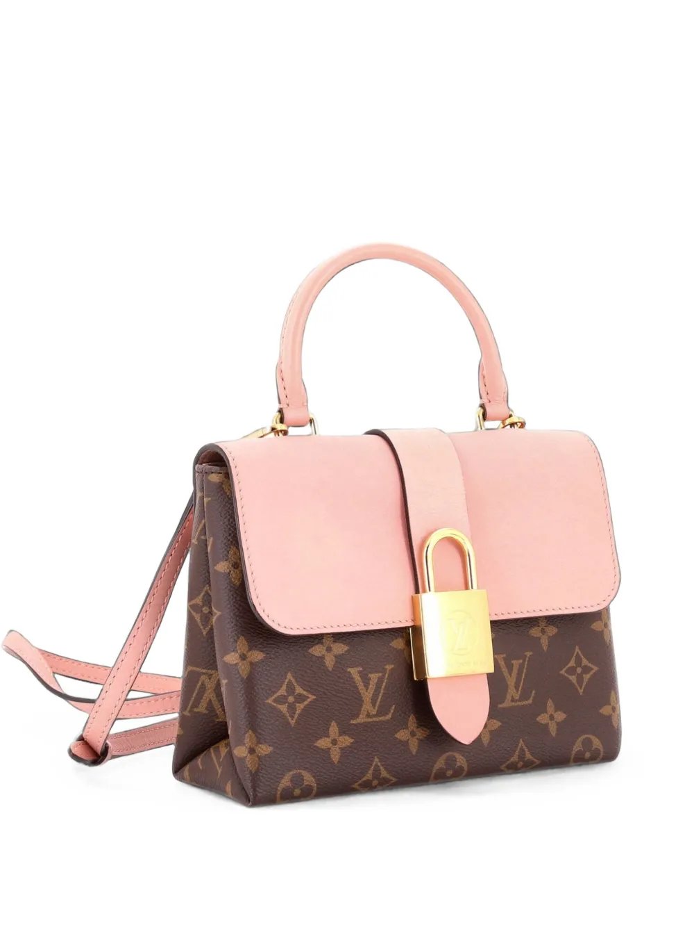 Locky Handbag Monogram Canvas with Leather BB satchel