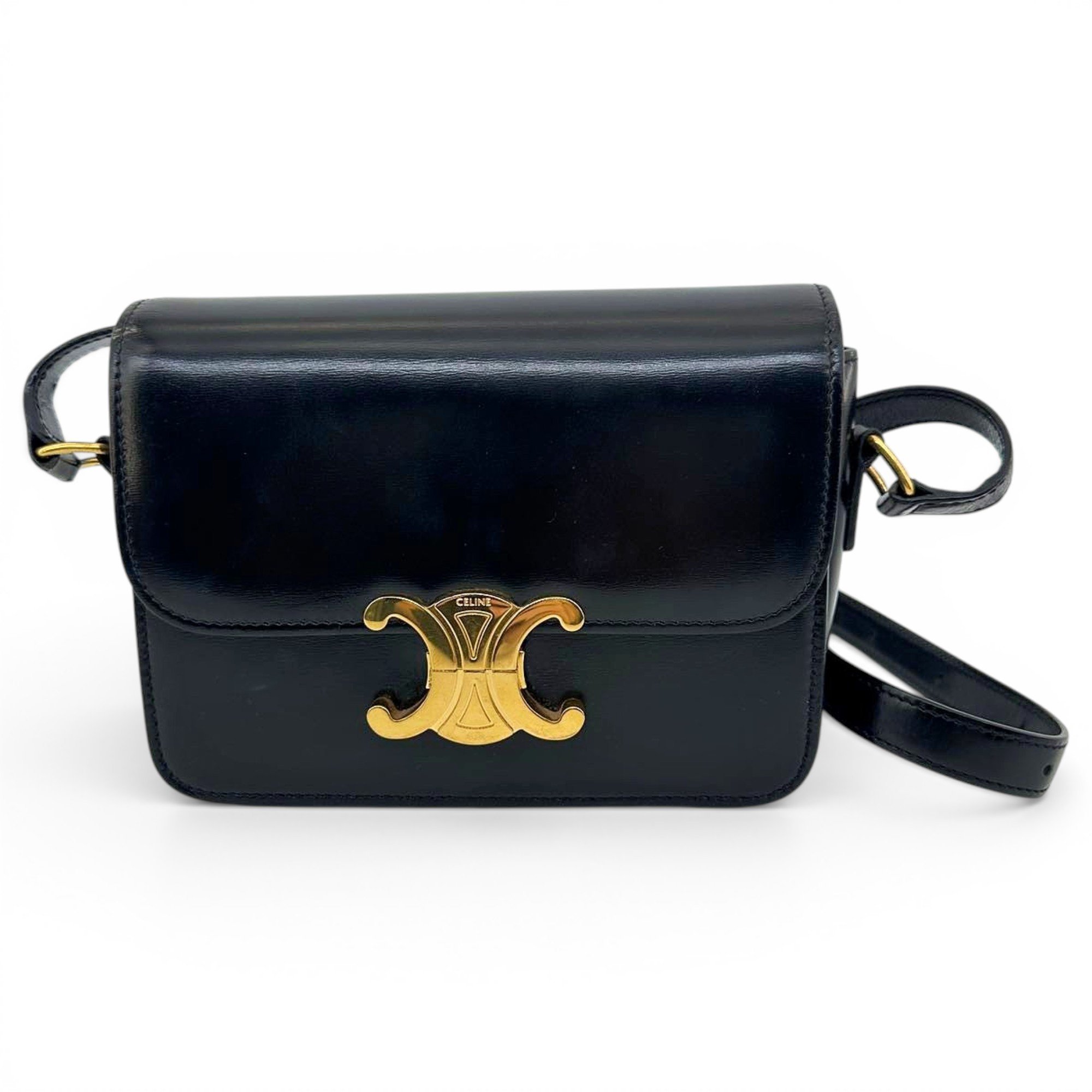 Triomphe leather handbag