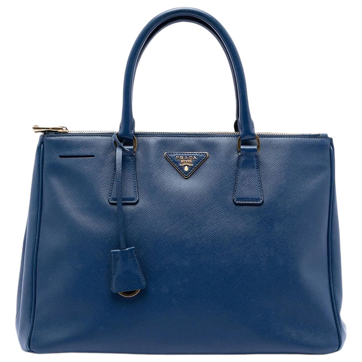 Double leather satchel