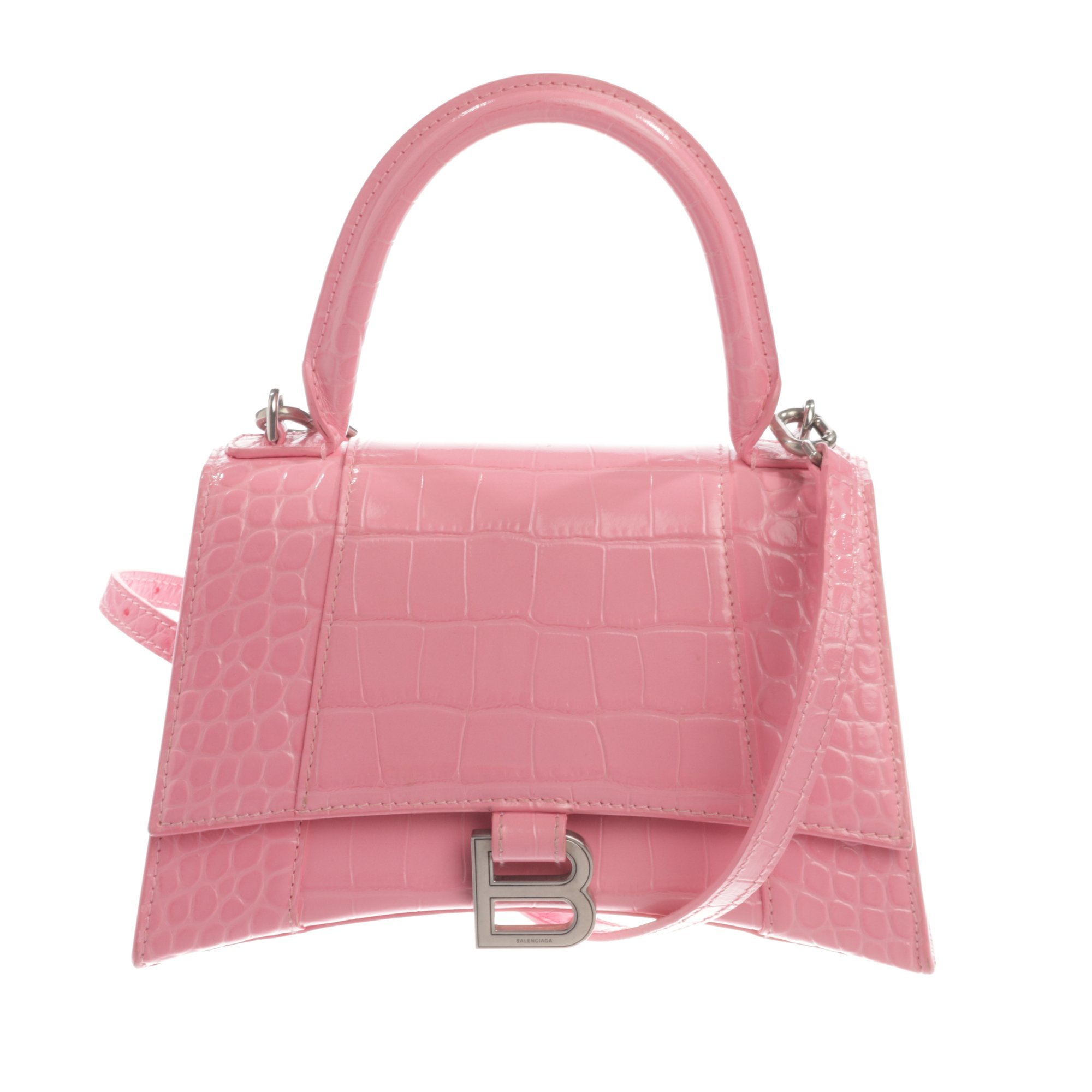 Hourglass leather bag