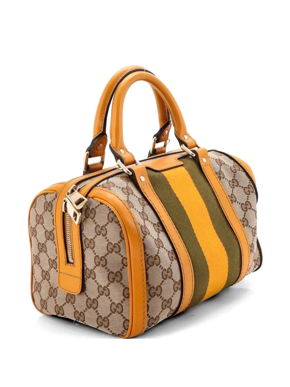 Vintage Web Boston Bag GG Canvas Small satchel