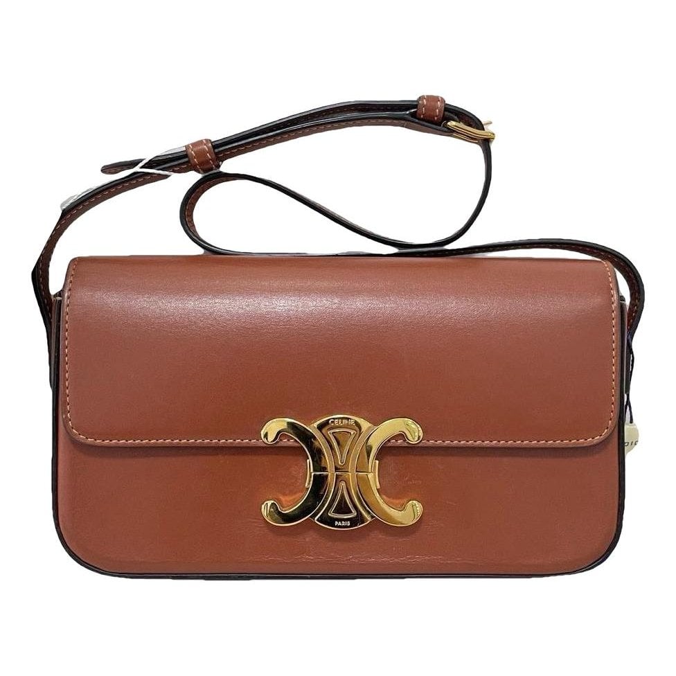 Triomphe Long leather handbag