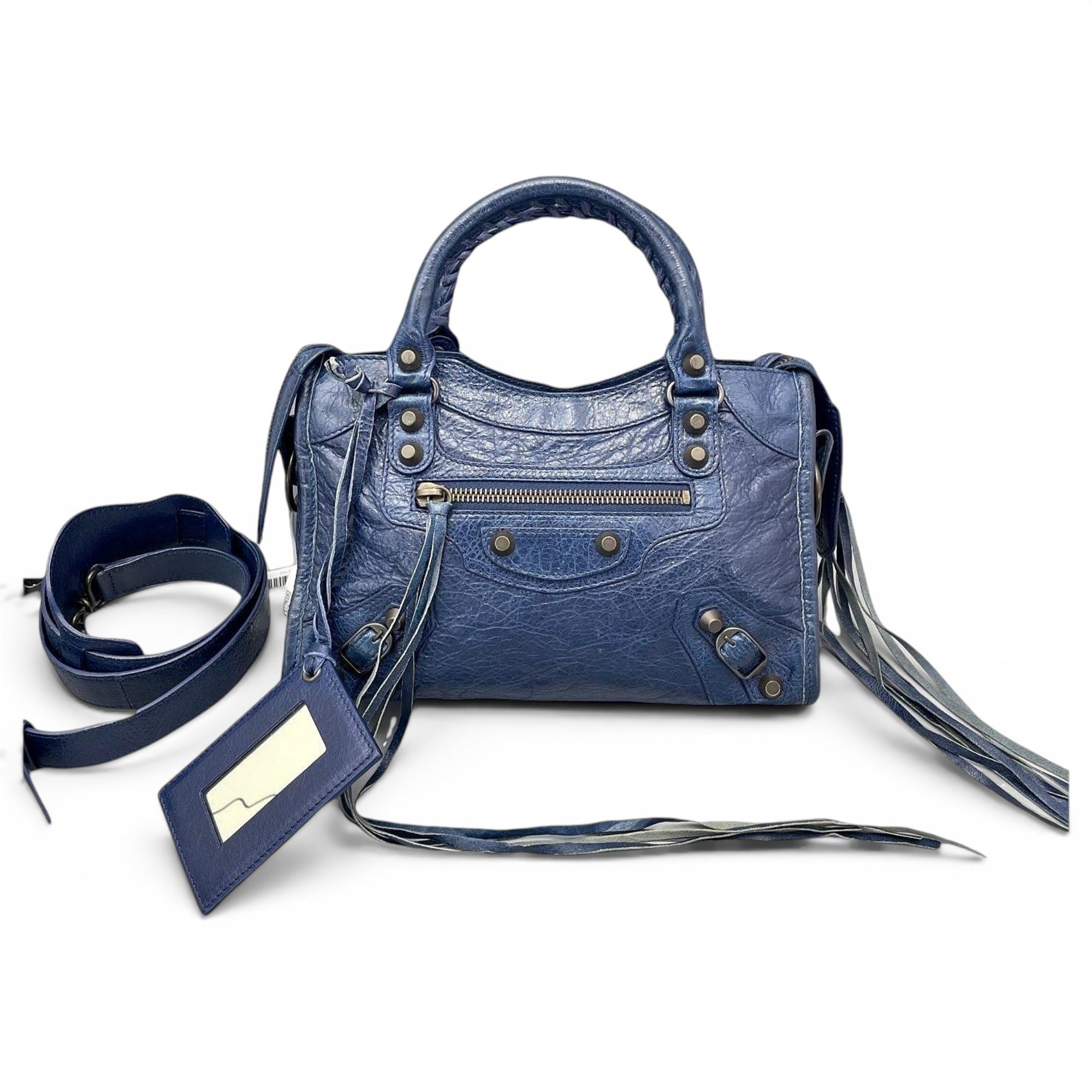 Classic Metalic leather handbag