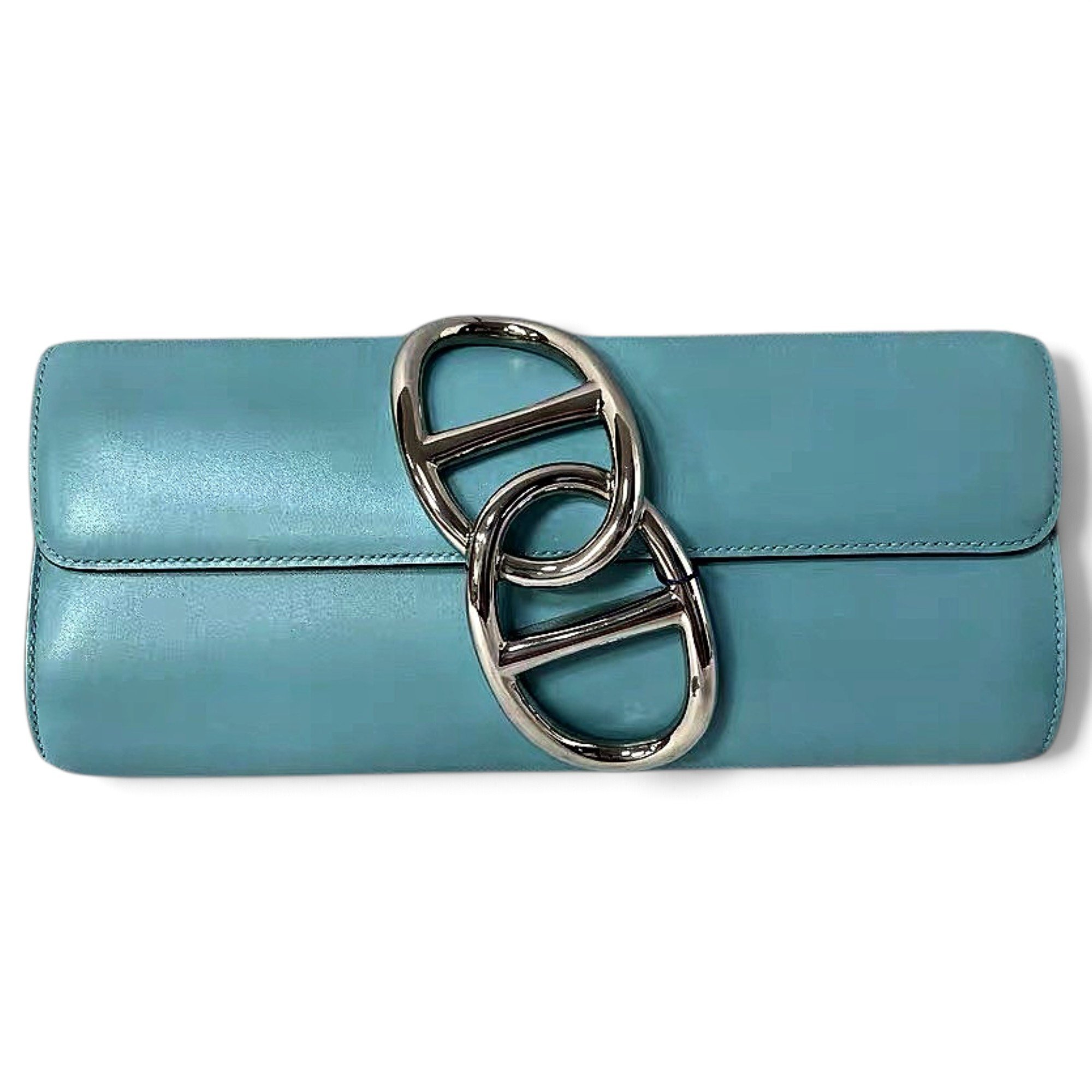 Egée leather clutch bag