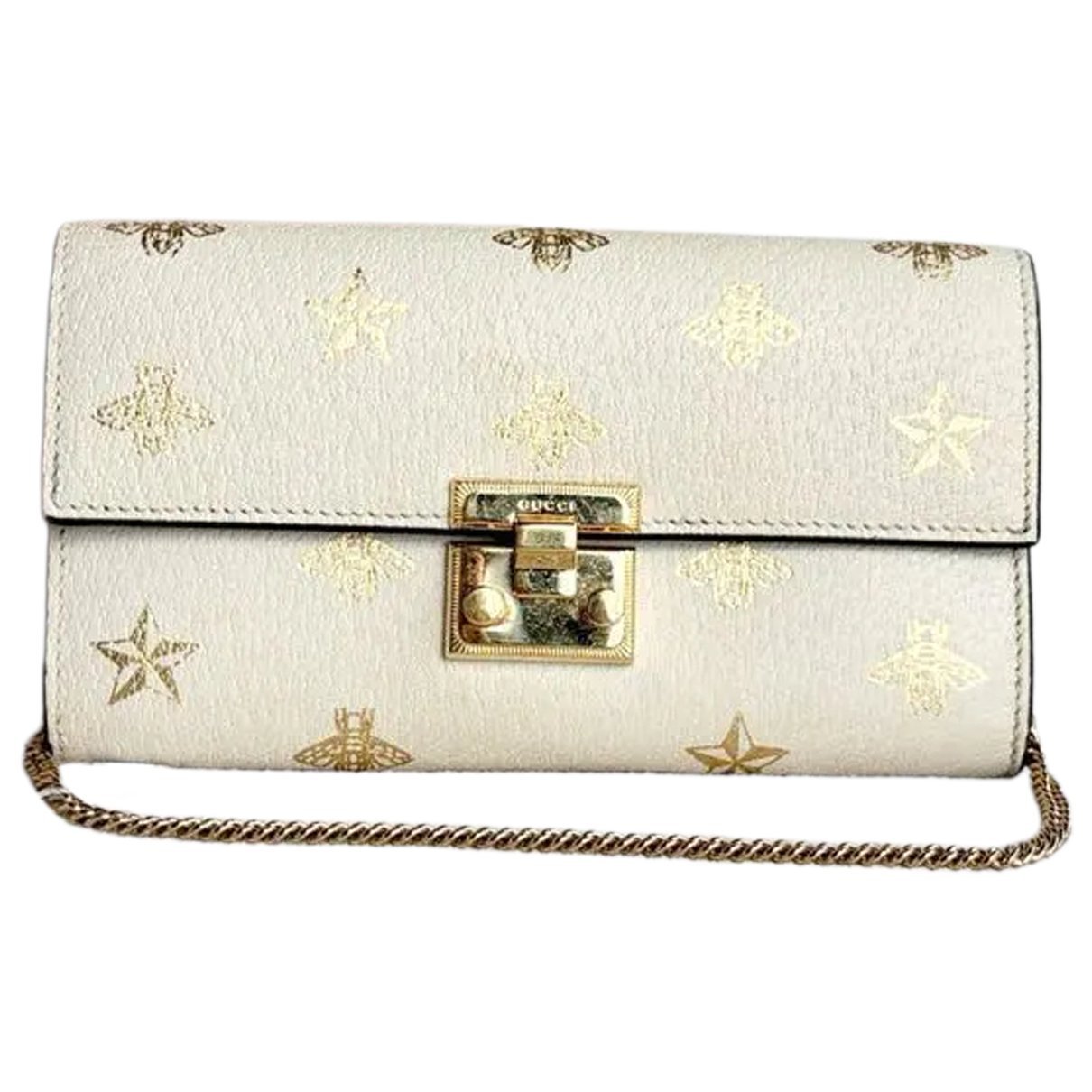 Padlock leather handbag