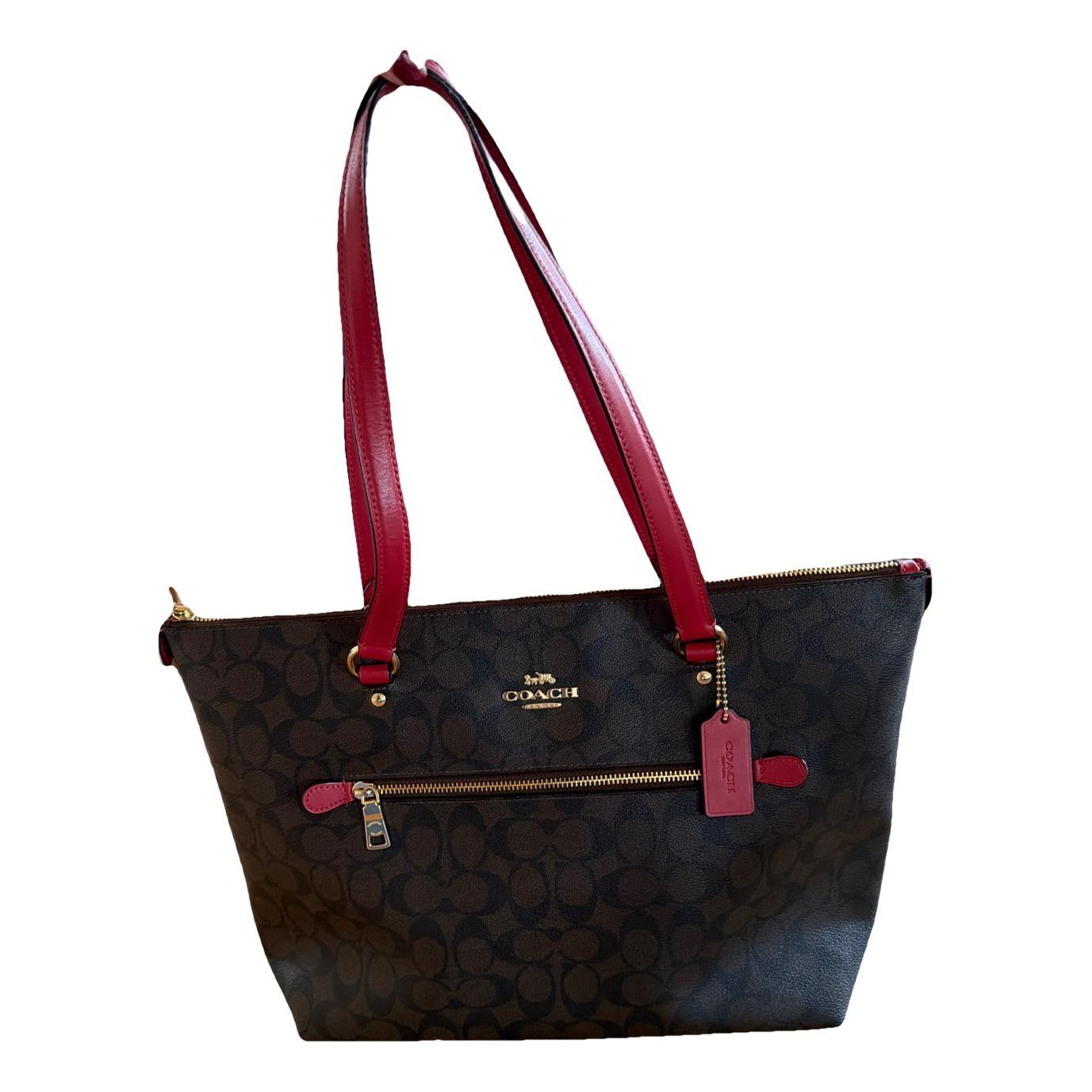 CITY ZIP TOTE leather tote