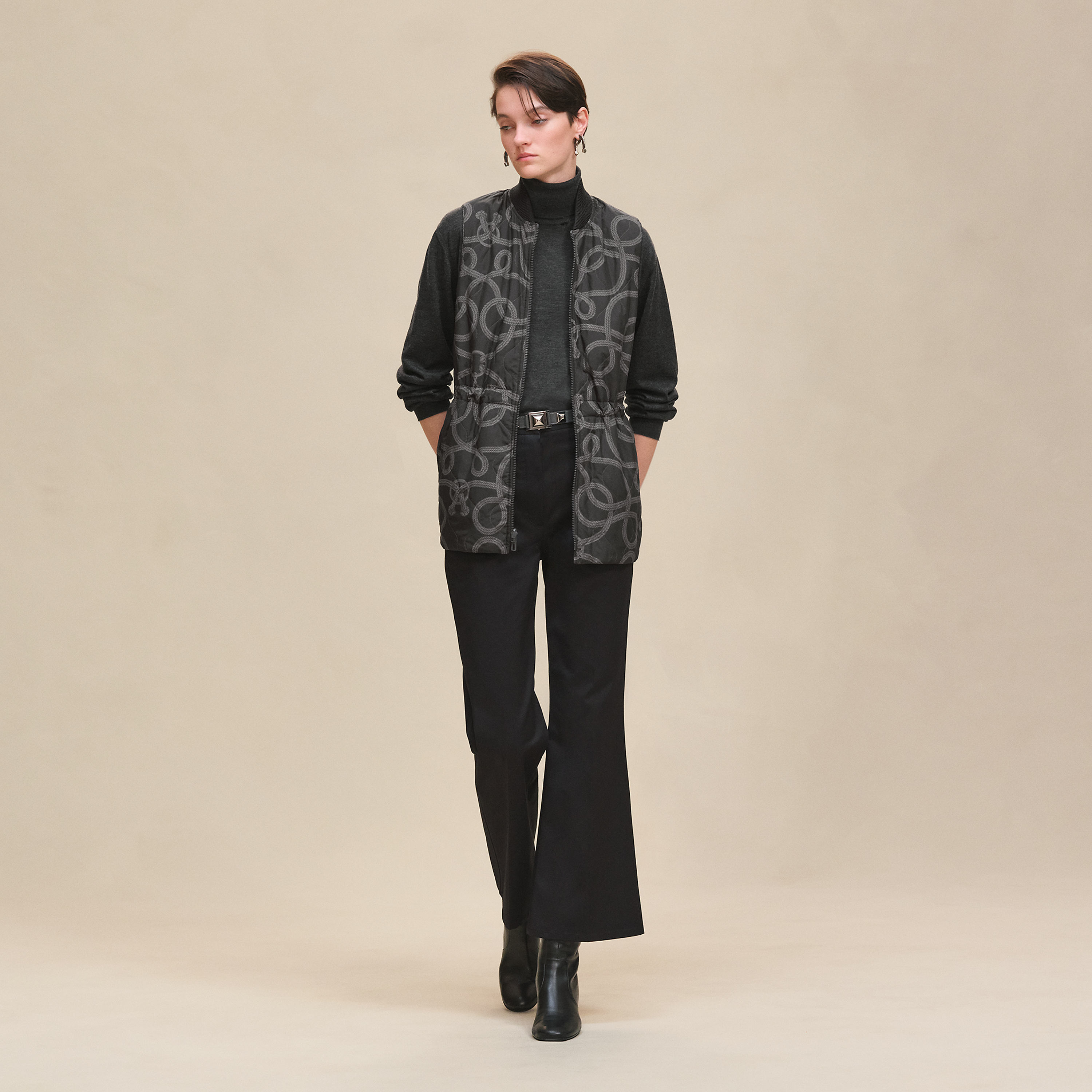 "Palefroi Remix" reversible long vest
