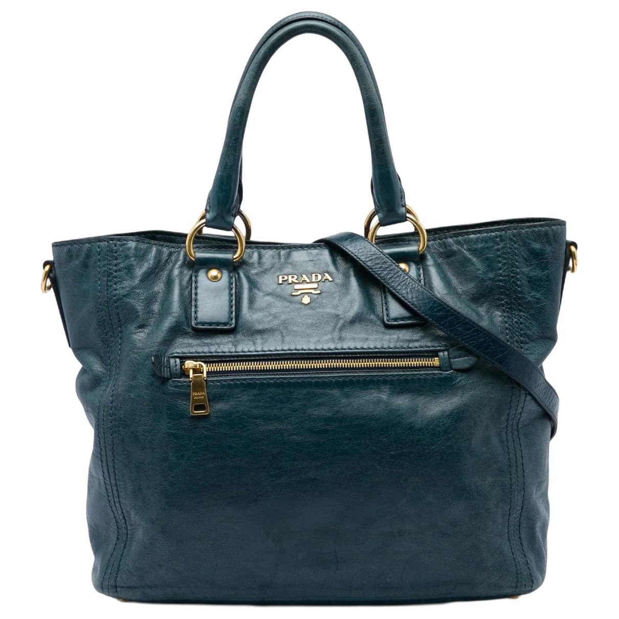 Prada Pocket leather satchel