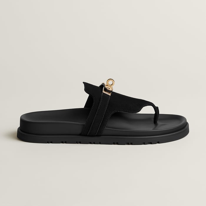 Noir Empire Sandal