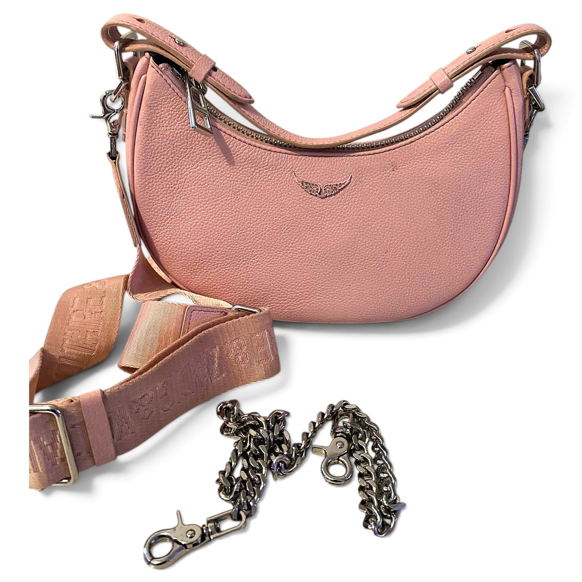 Rock leather crossbody bag