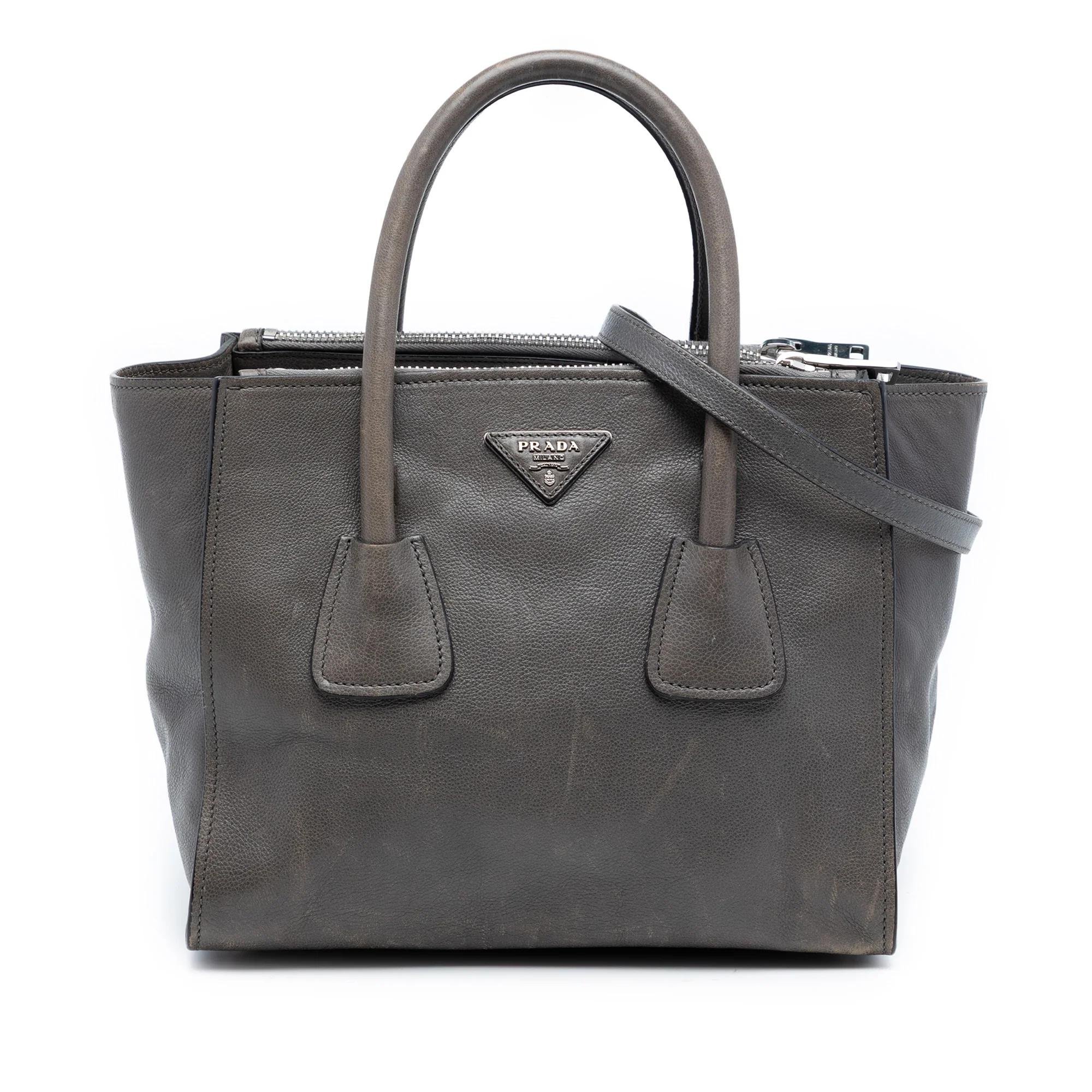 Prada Pocket leather satchel