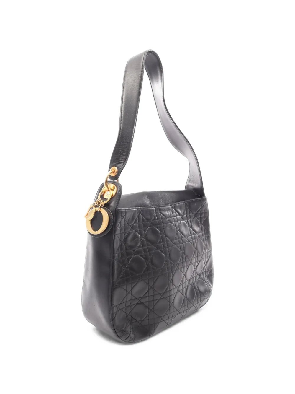 2000s Lady Dior Cannage quilting shoulder bag