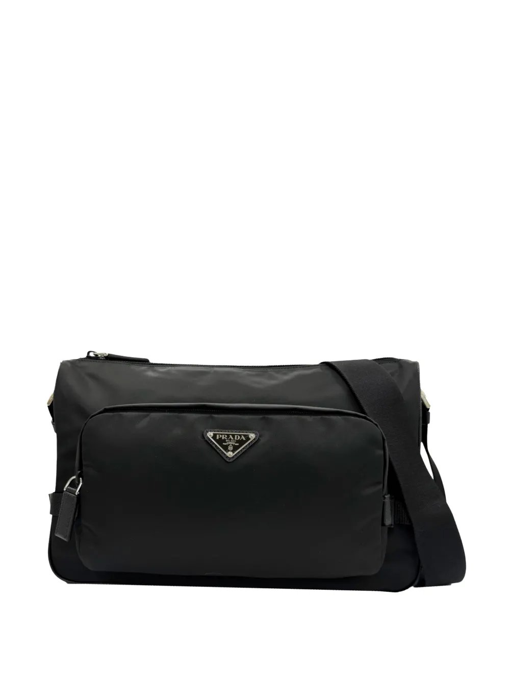 2013-2026 Large Saffiano Trimmed Re Nylon crossbody bag