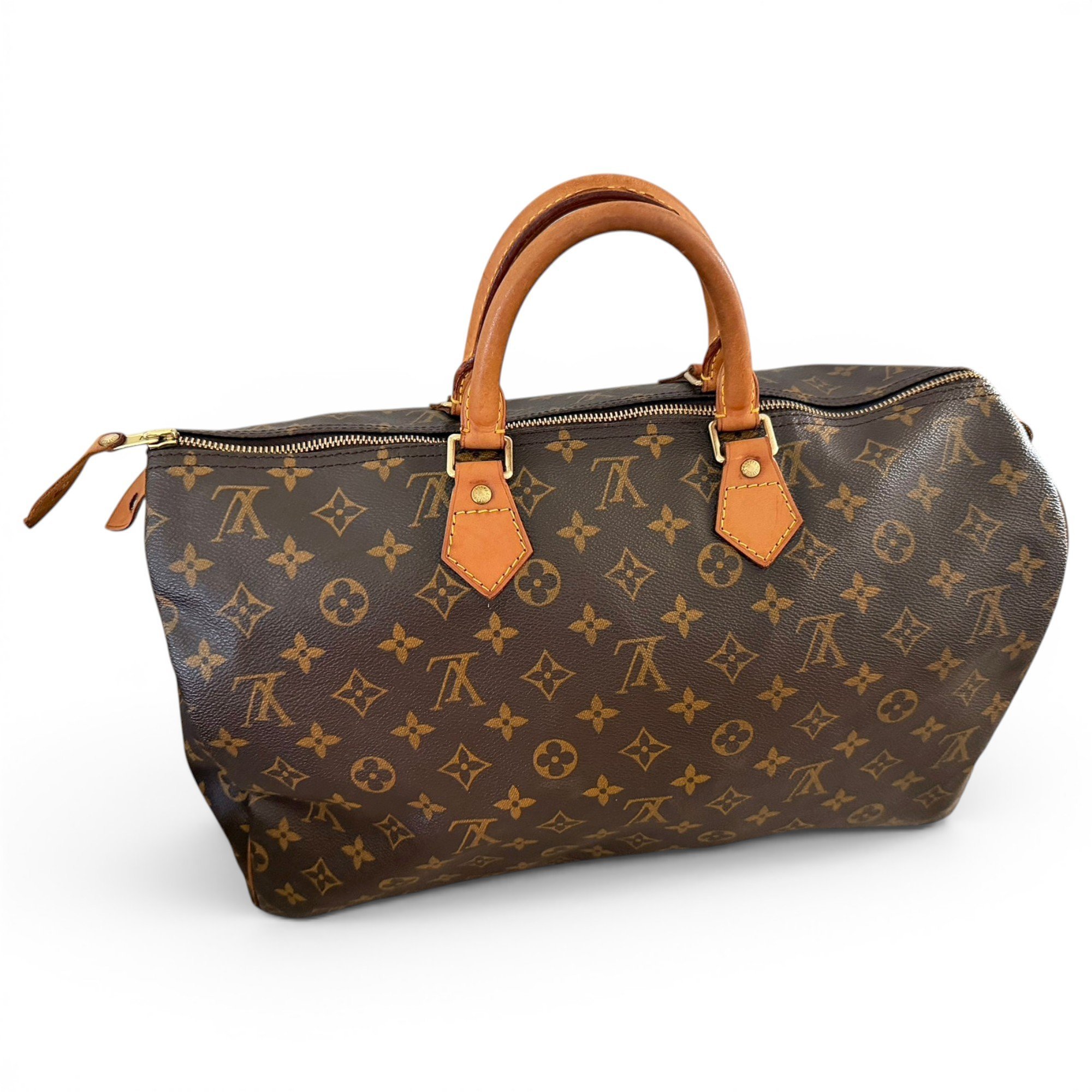 Speedy leather handbag