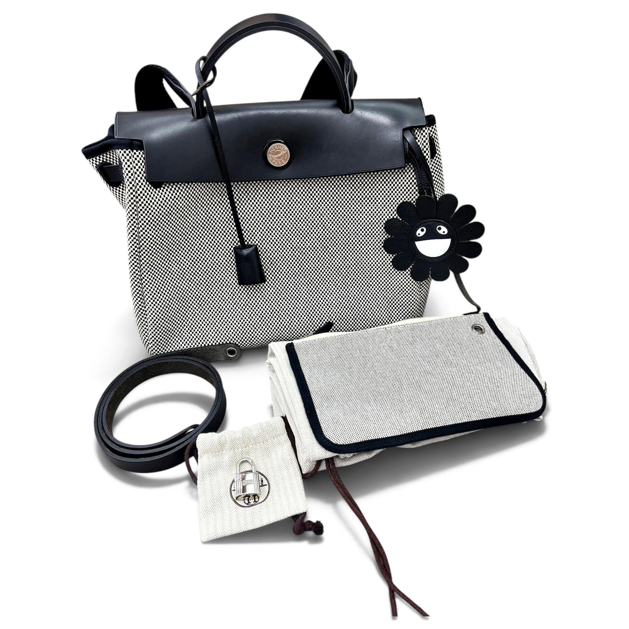 Hermes Herbag Handbag Natural