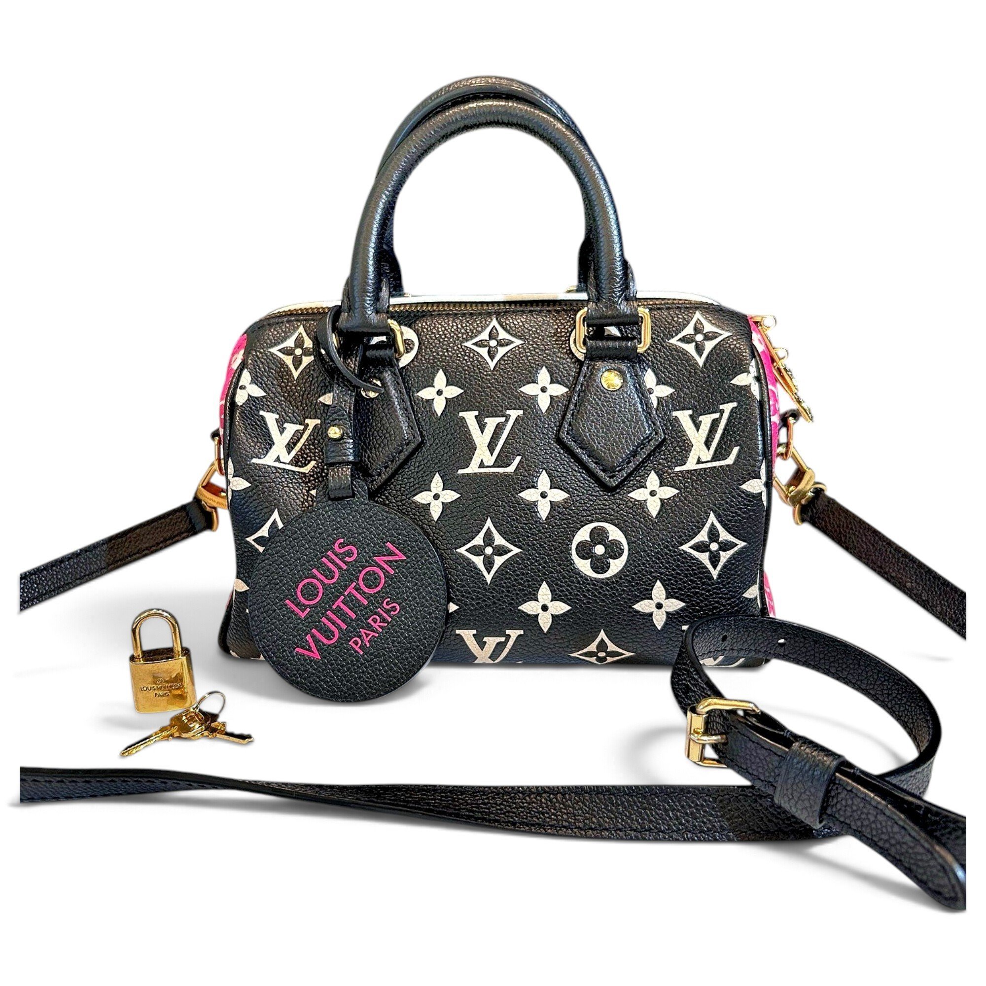 Speedy leather handbag